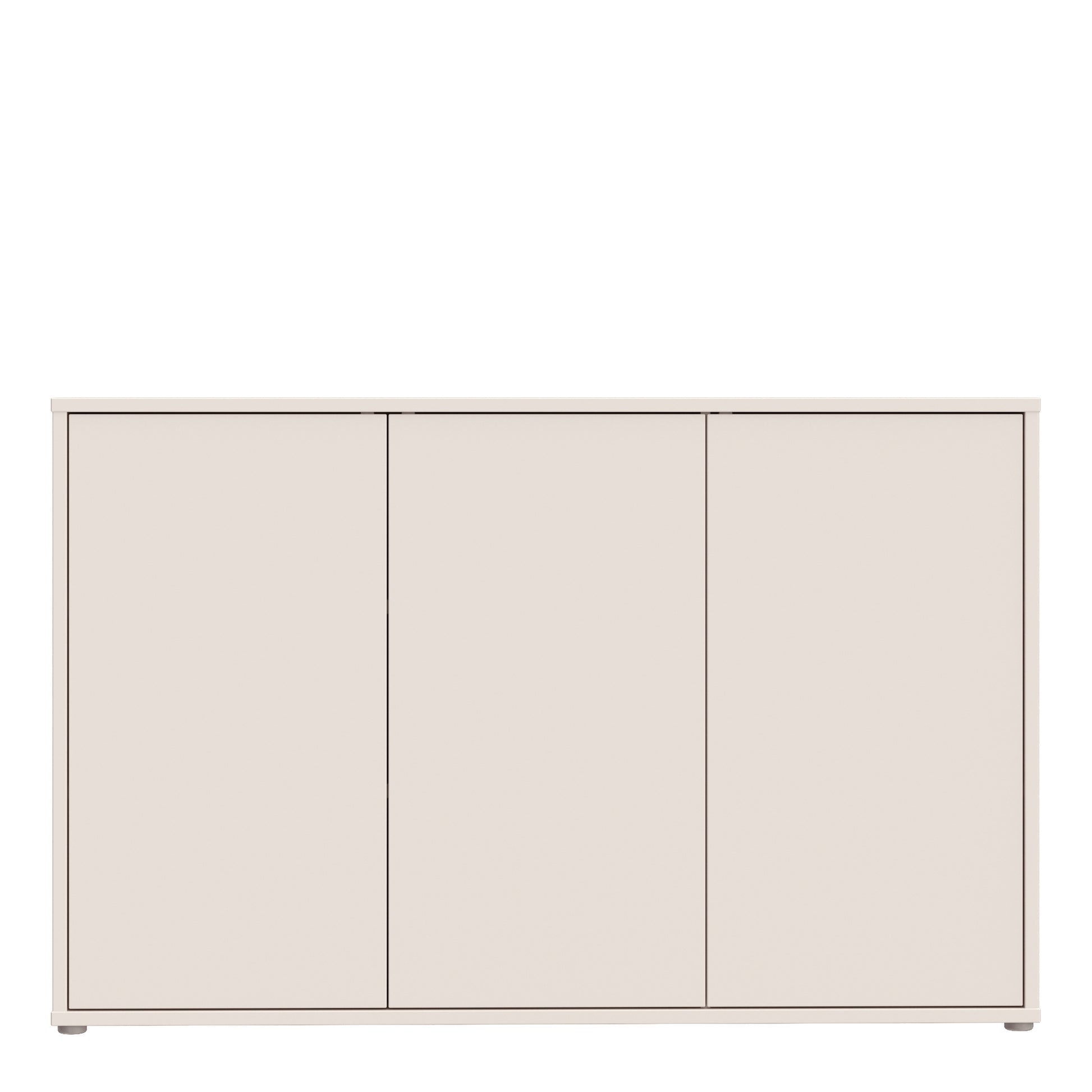 Alice Springs 3 Door Sideboard with Push-to-Open Doors in Sand