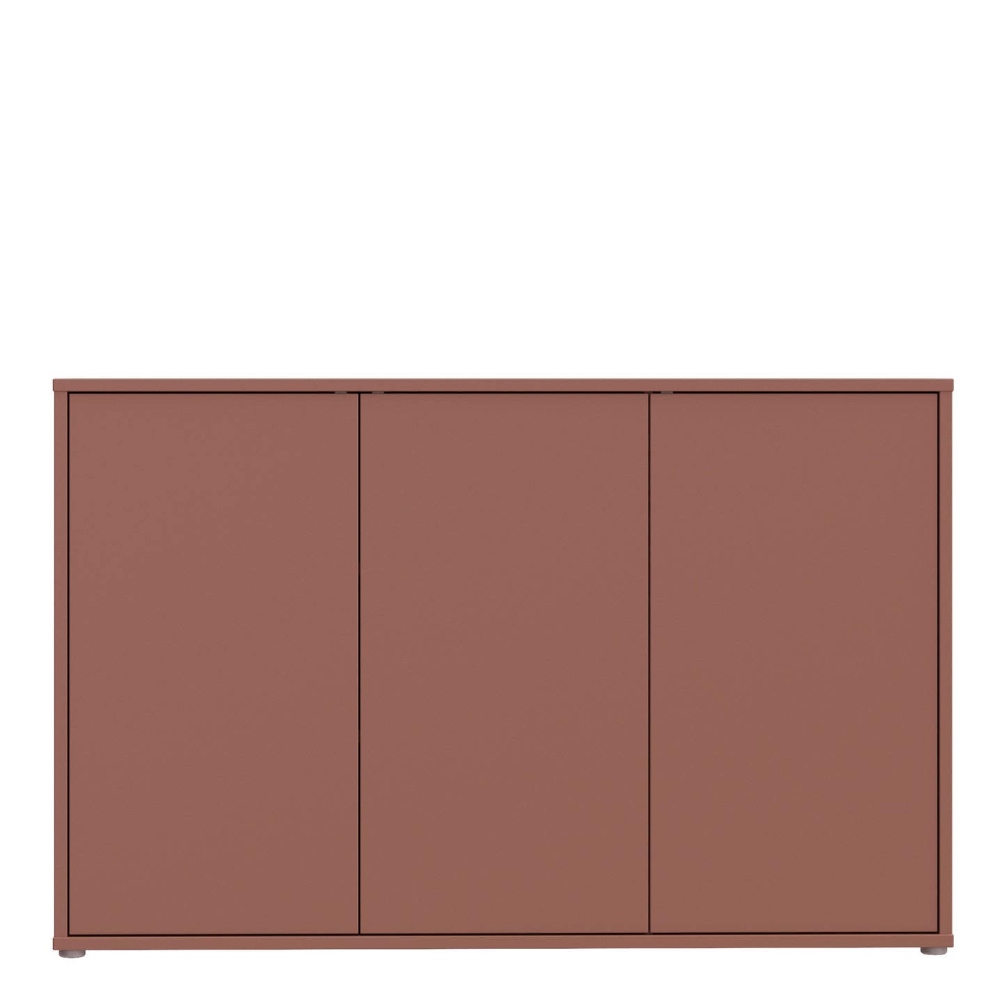 Alice Springs 3 Door Sideboard with Push-to-Open Doors in Terracotta