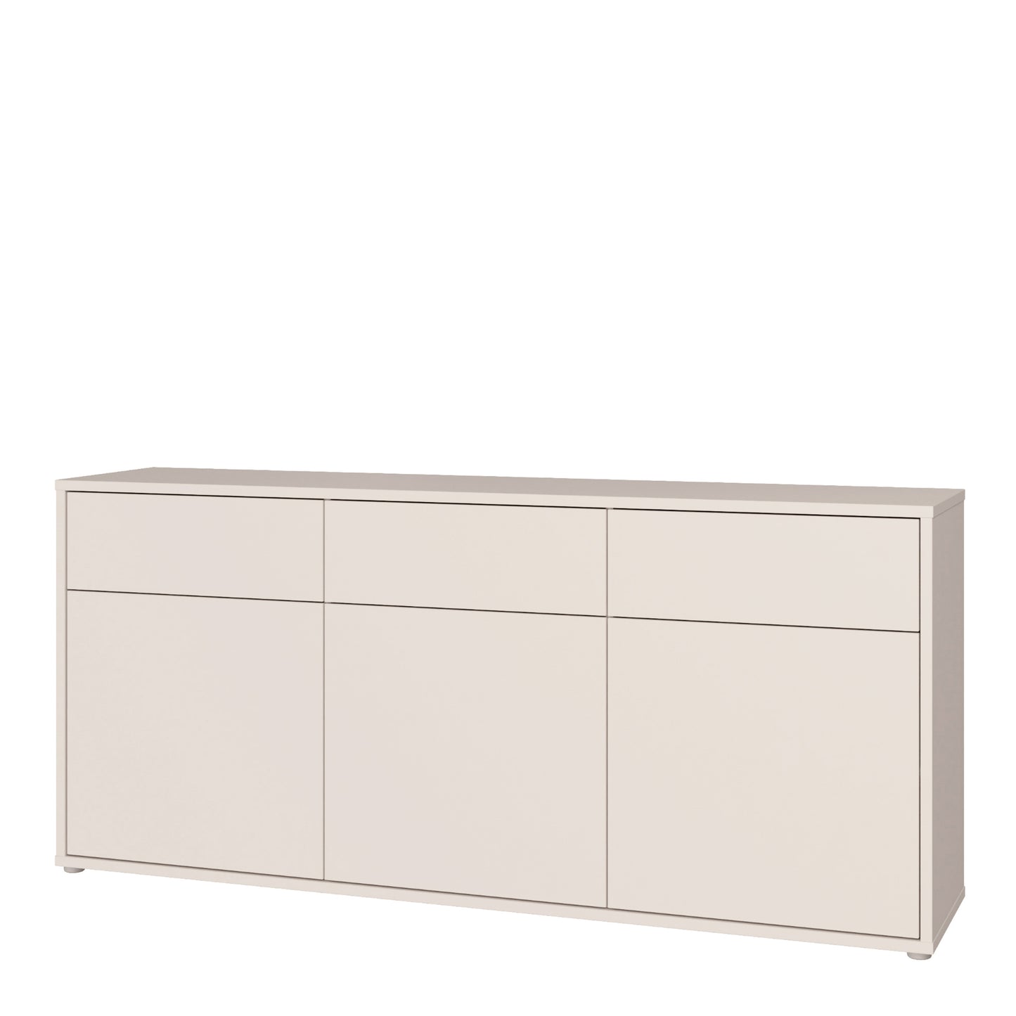 Alice Springs 3 Door 3 Drawer Sideboard with Push-to-Open Drawers in Sand
