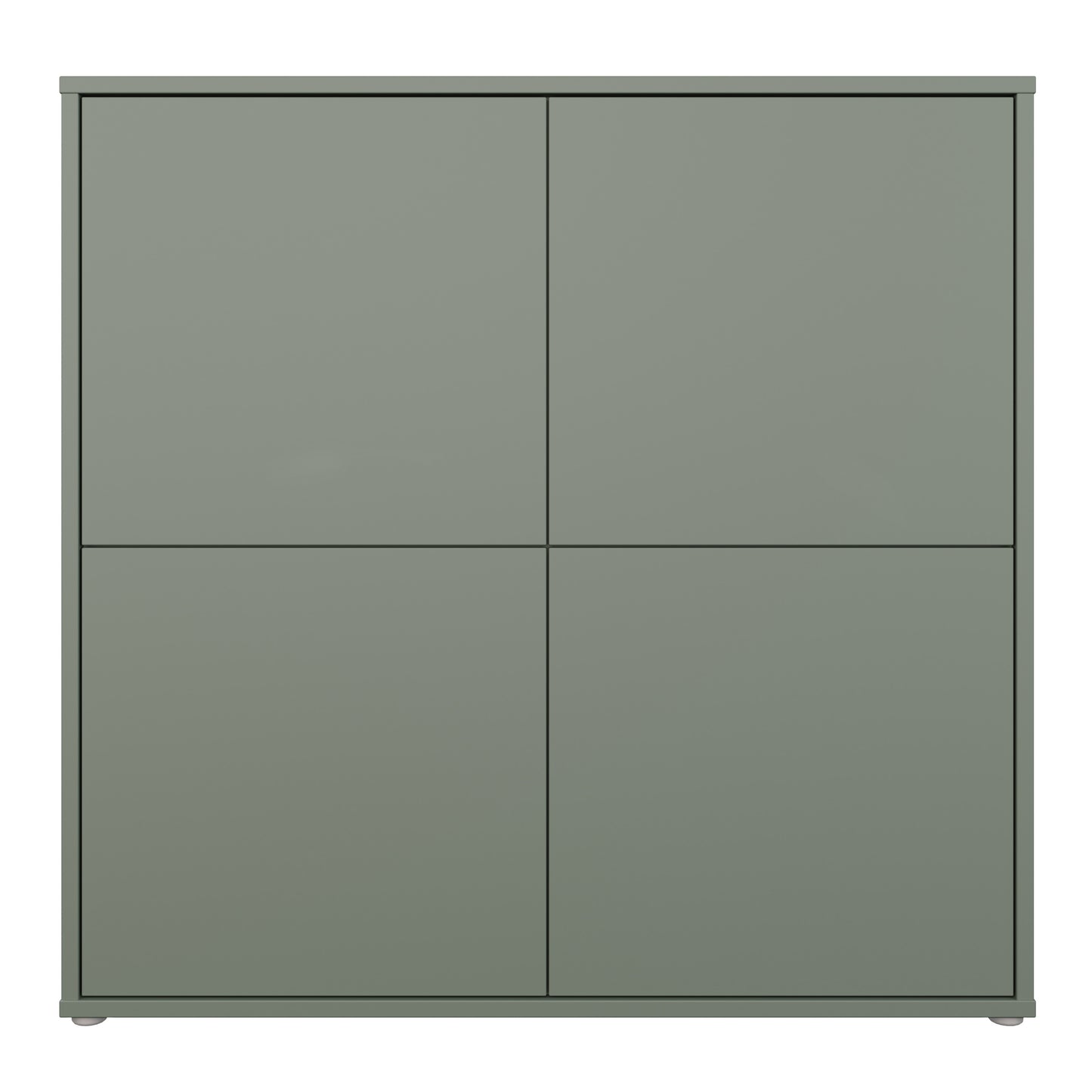 Alice Springs 4 Door Large Storage Cabinet with Push-to-Open Doors in Sage Green