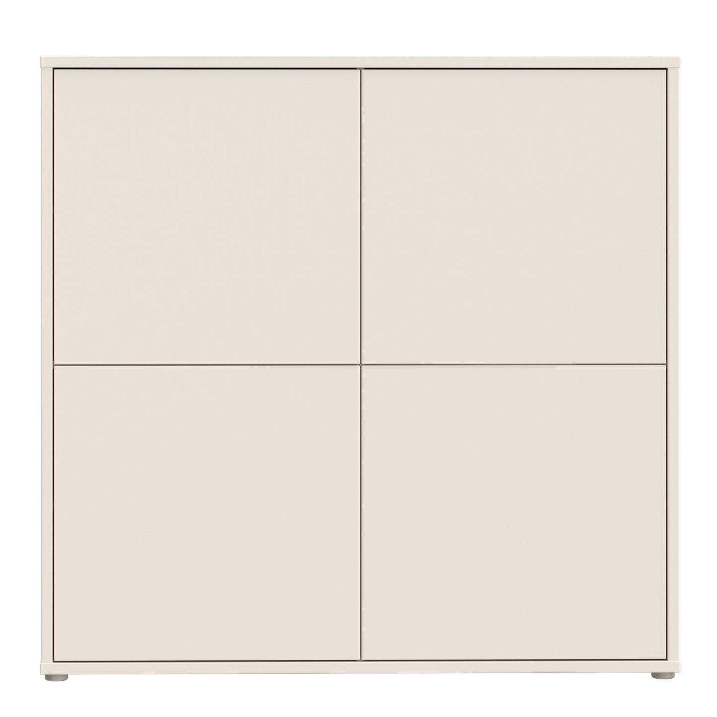 Alice Springs 4 Door Large Storage Cabinet with Push-to-Open Doors in Sand