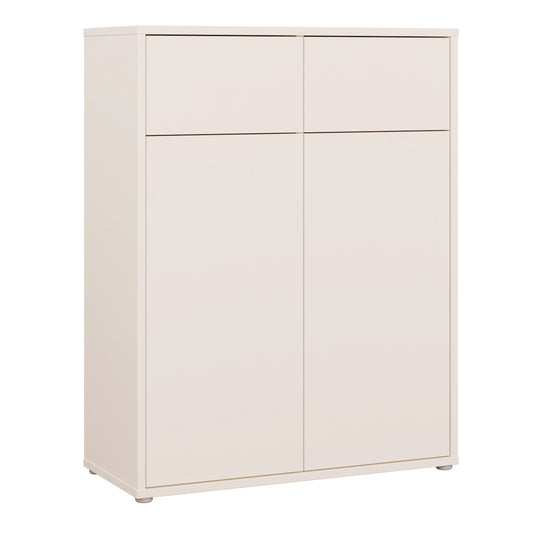 Alice Springs Storage Cabinet with 2 Doors & 2 Drawers with Push-to-Open in Sand