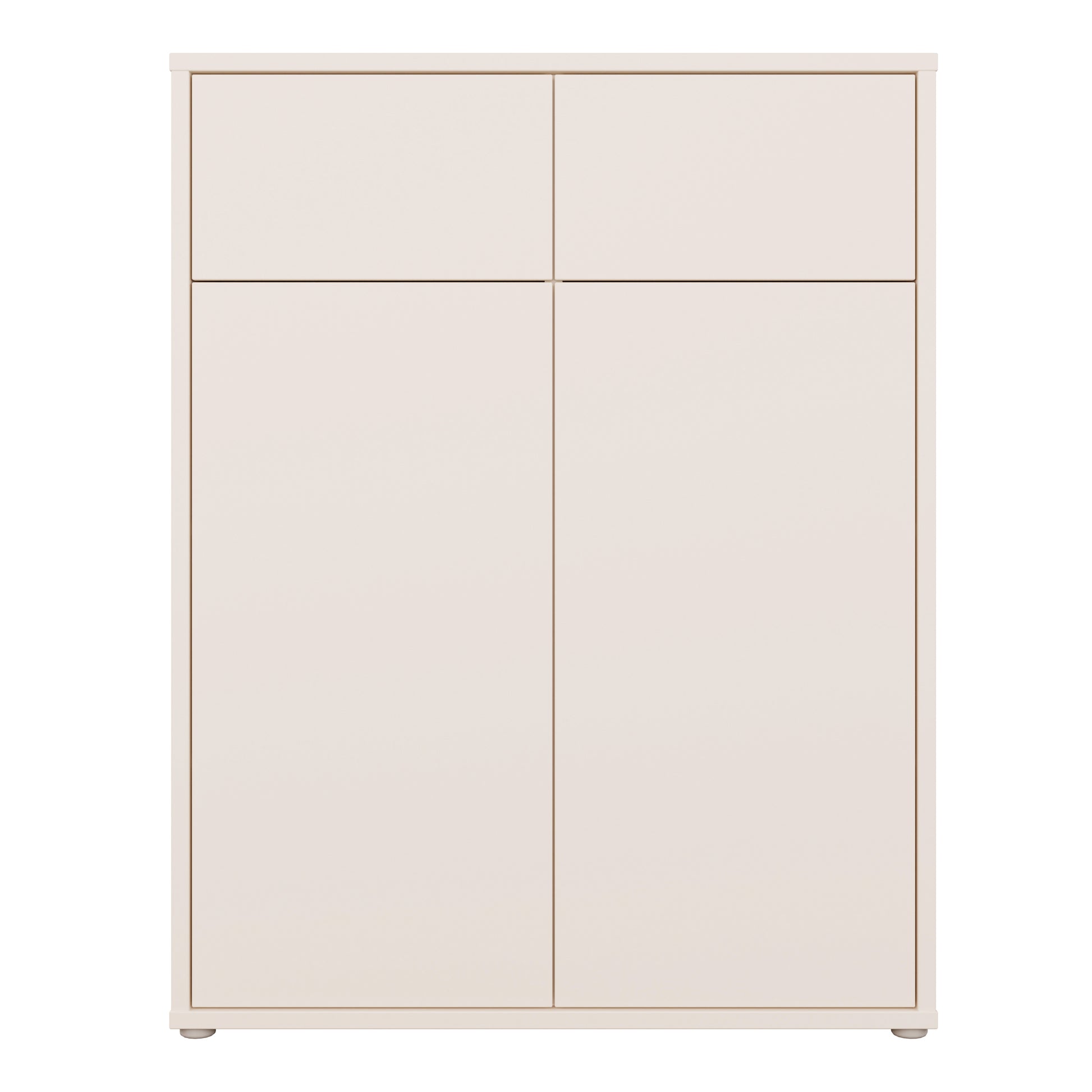 Alice Springs Storage Cabinet with 2 Doors & 2 Drawers with Push-to-Open in Sand