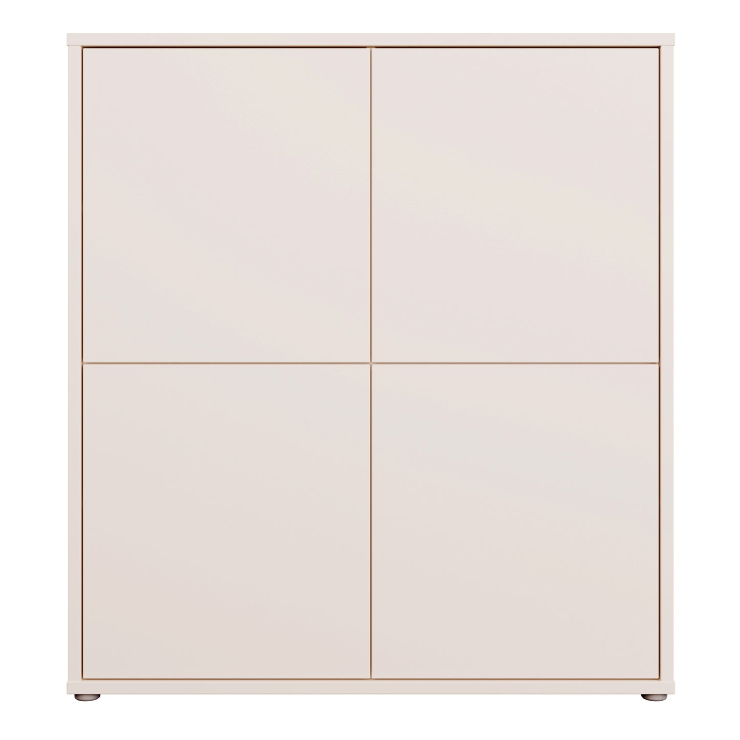 Alice Springs 4 Door Storage Cabinet with Push-to-Open Doors in Sand