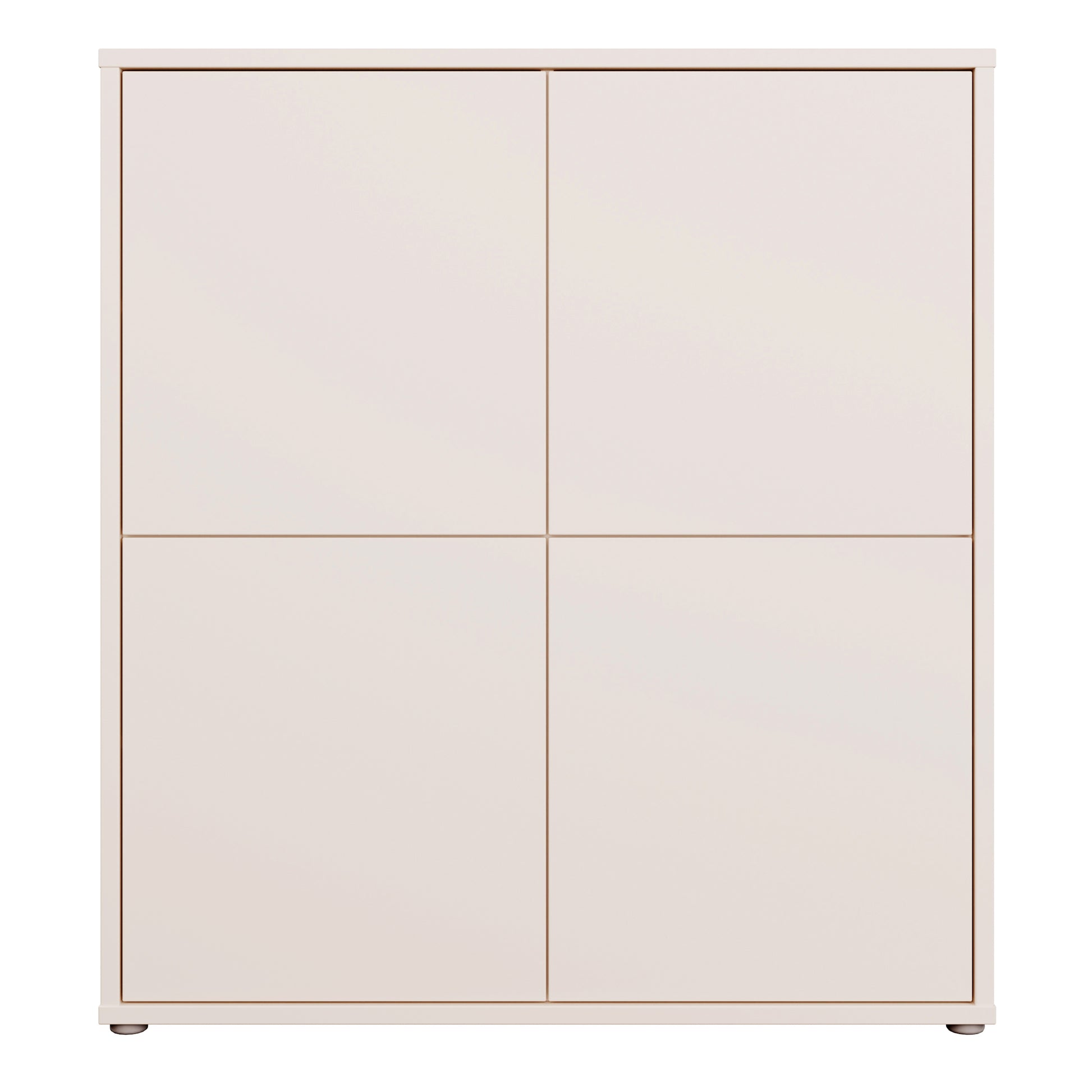 Alice Springs 4 Door Storage Cabinet with Push-to-Open Doors in Sand