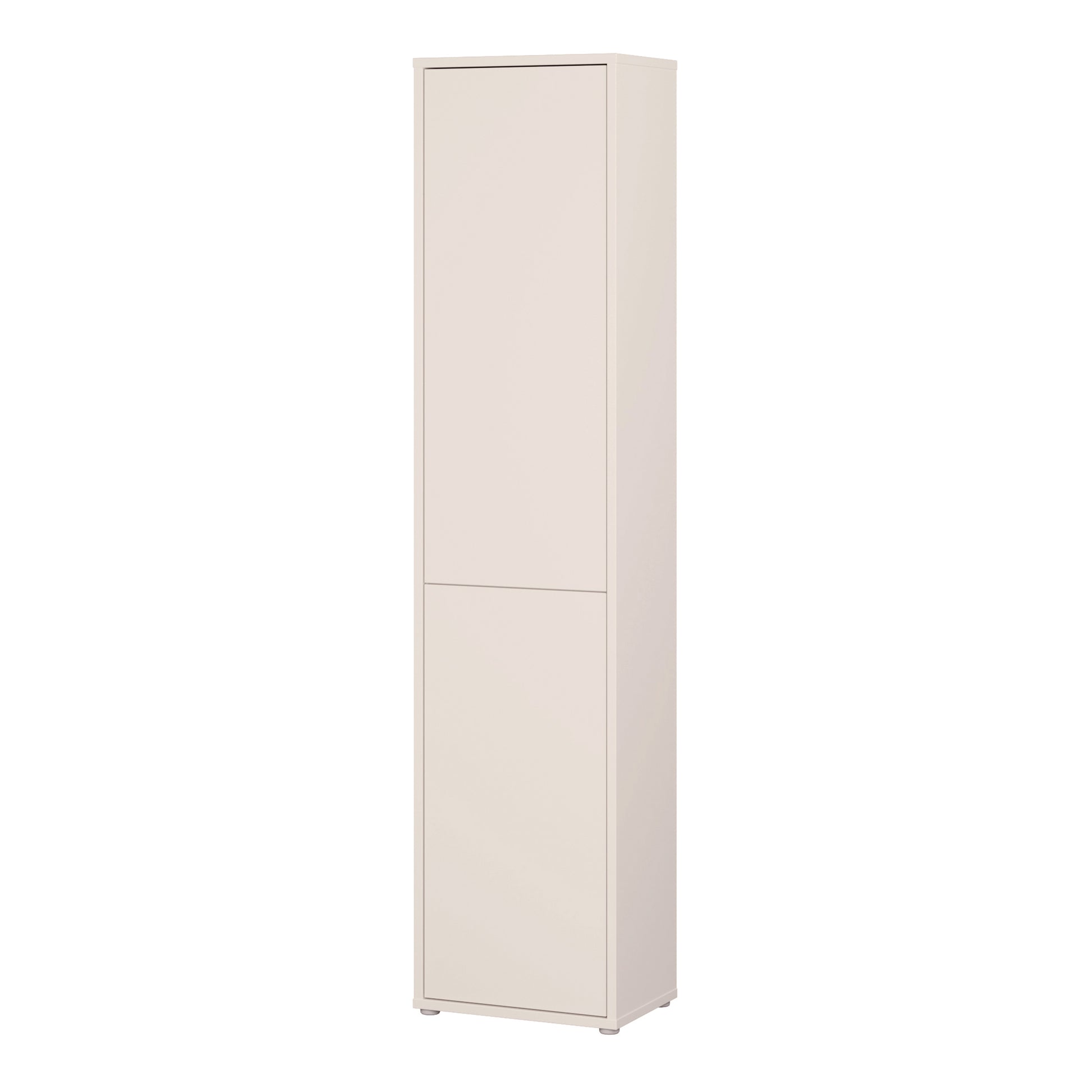 Alice Springs Narrow Tall Cupboard with 2 Push-to-Open Doors in Sand