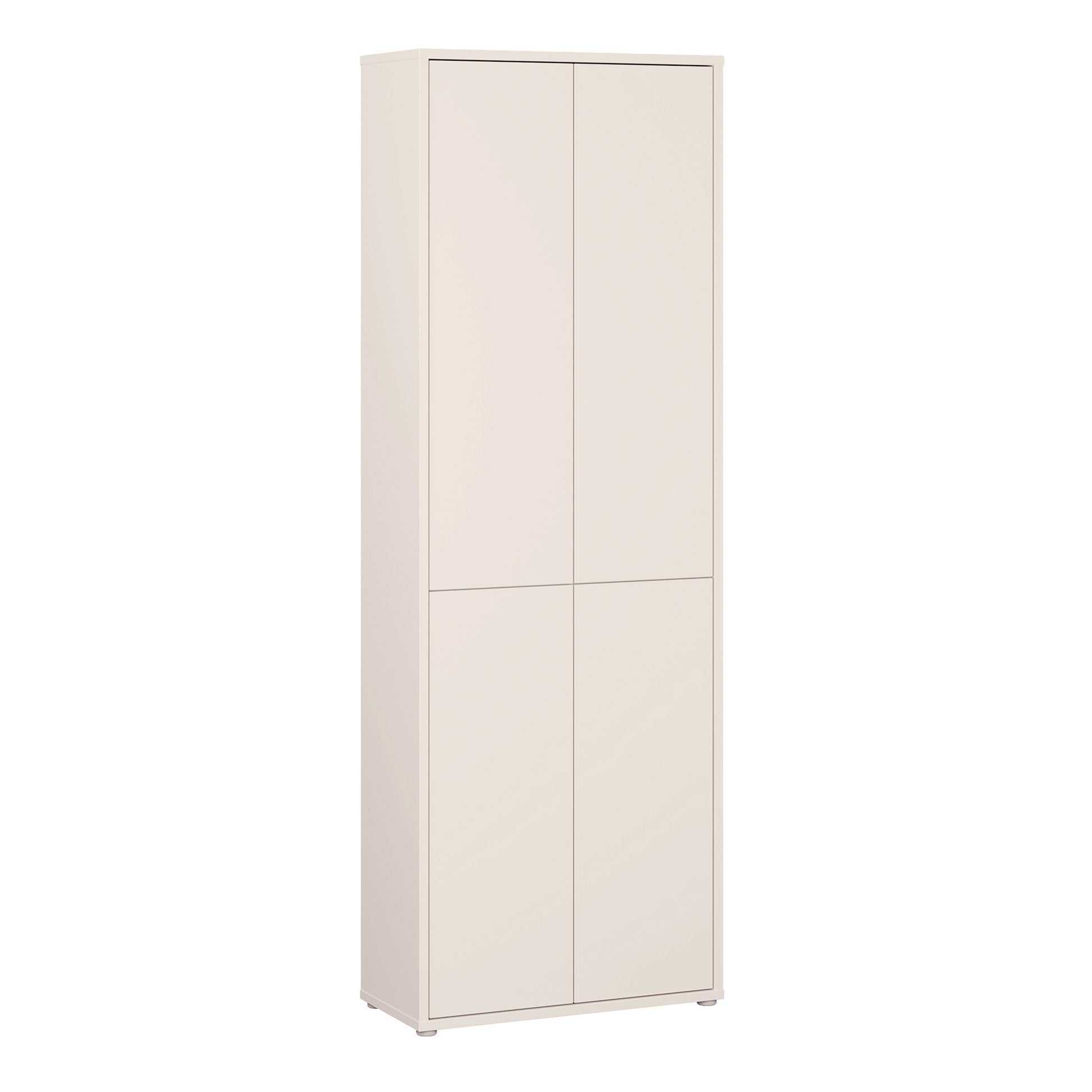 Alice Springs 4 Door Tall Storage Cabinet with Push-to-Open Doors in Sand