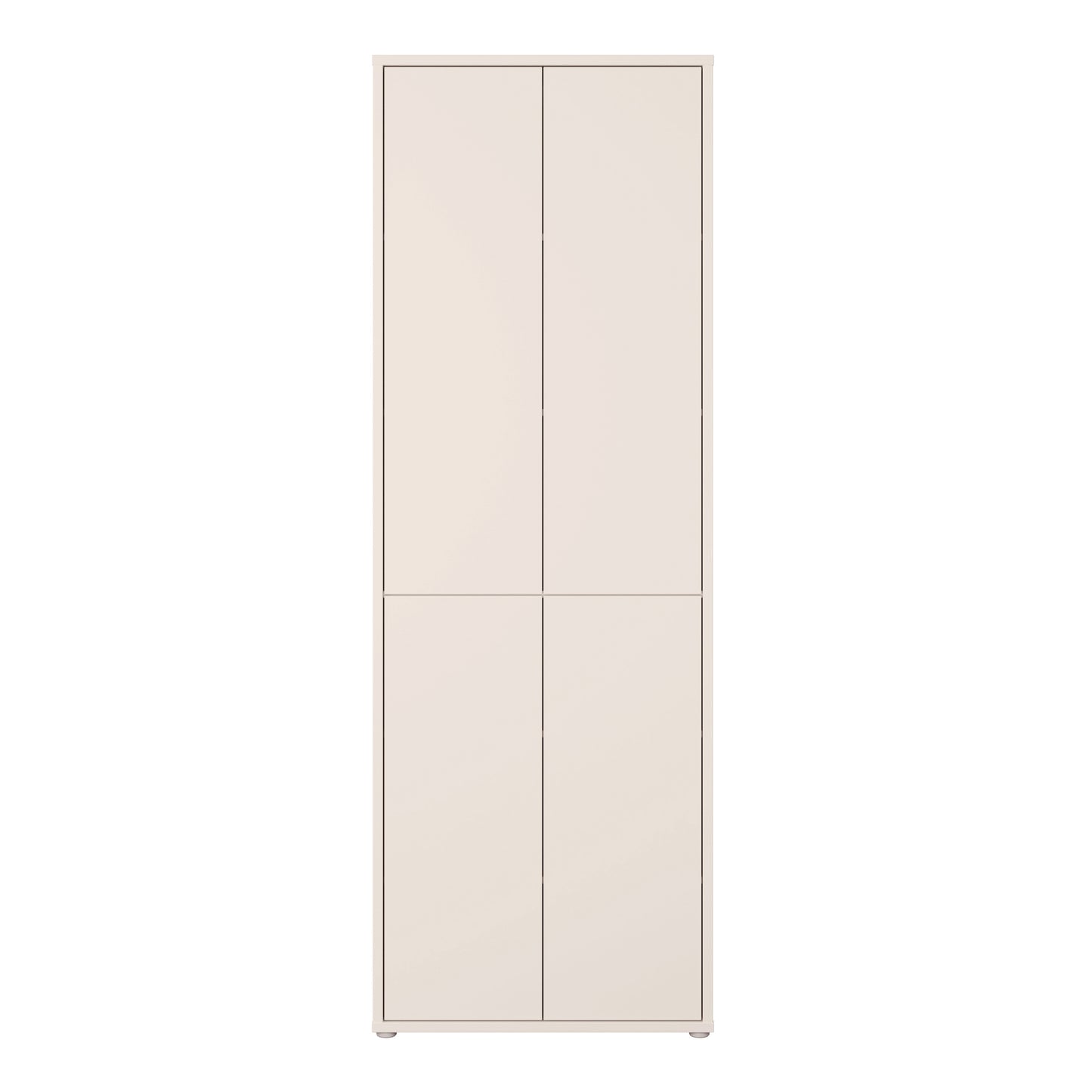 Alice Springs 4 Door Tall Storage Cabinet with Push-to-Open Doors in Sand