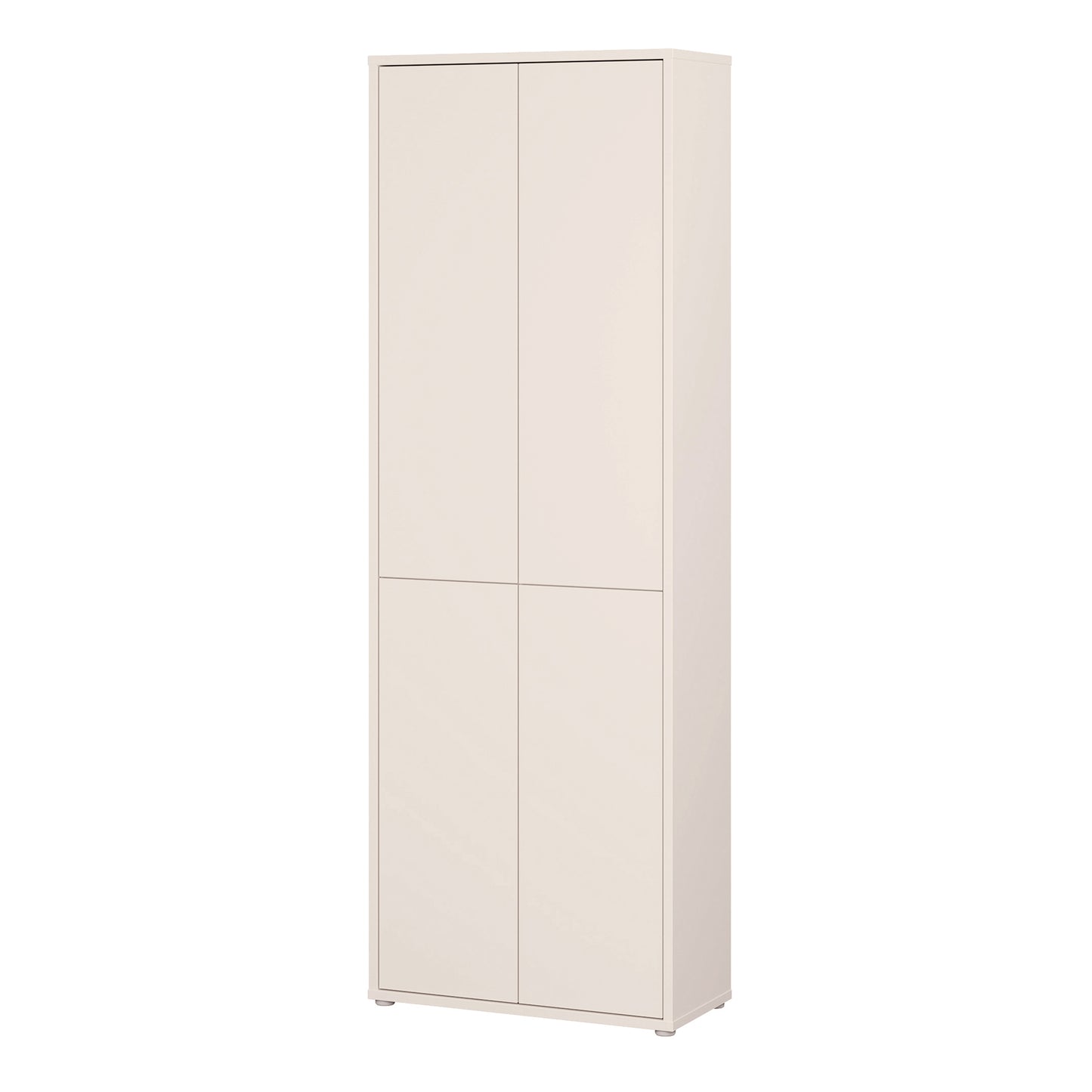 Alice Springs 4 Door Tall Storage Cabinet with Push-to-Open Doors in Sand
