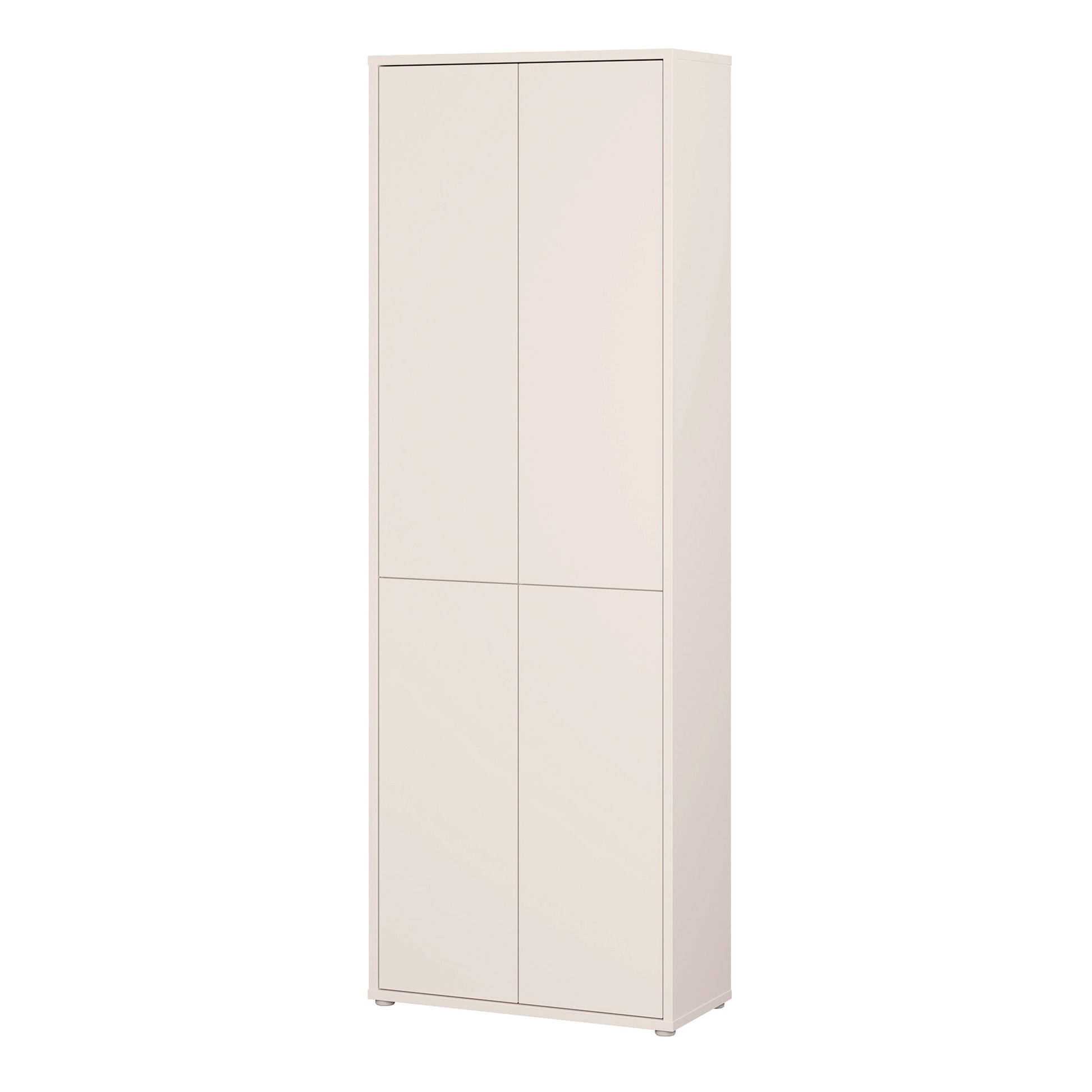 Alice Springs 4 Door Tall Storage Cabinet with Push-to-Open Doors in Sand