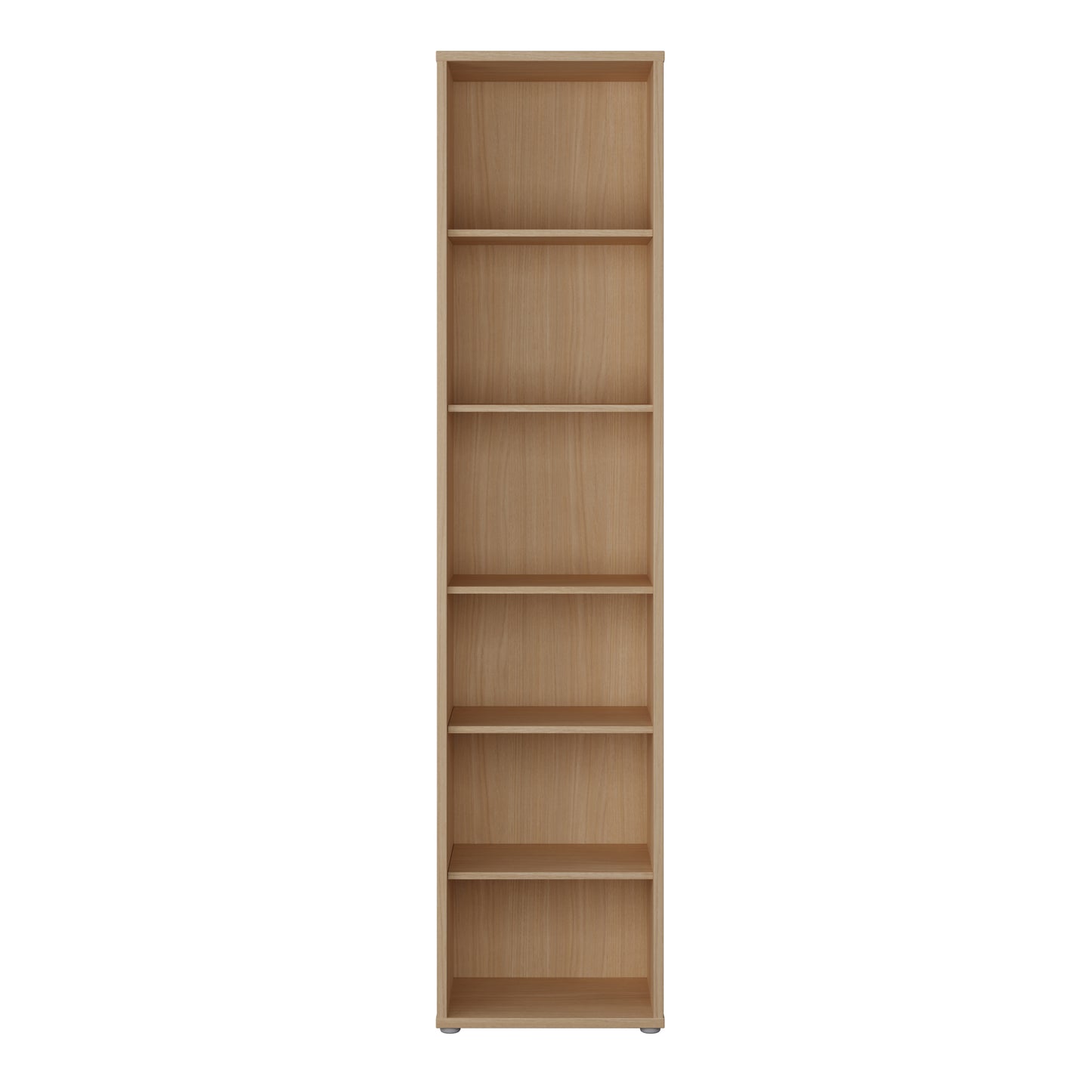 Alice Springs Tall Narrow Bookcase with 5 Shelves in Elegancia Oak