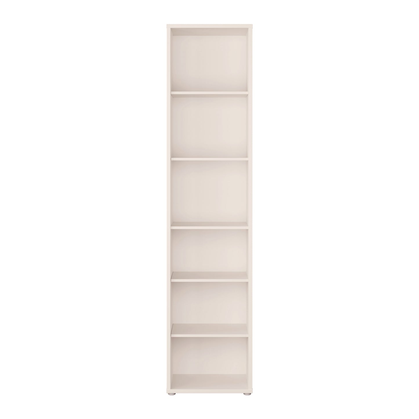 Alice Springs Tall Narrow Bookcase with 5 Shelves in Soft Neutral