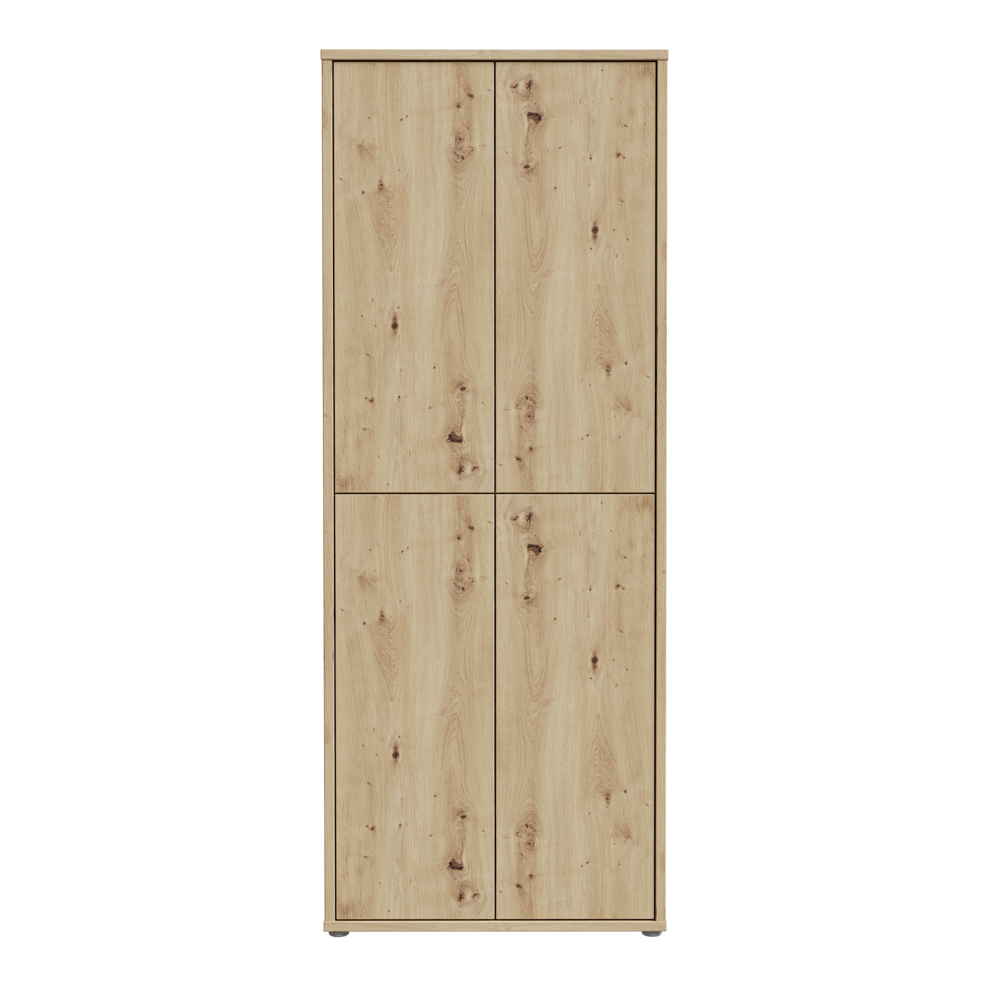 Alice Springs Shoe Cabinet with 4 Doors Push-to-Open in Artisan Oak