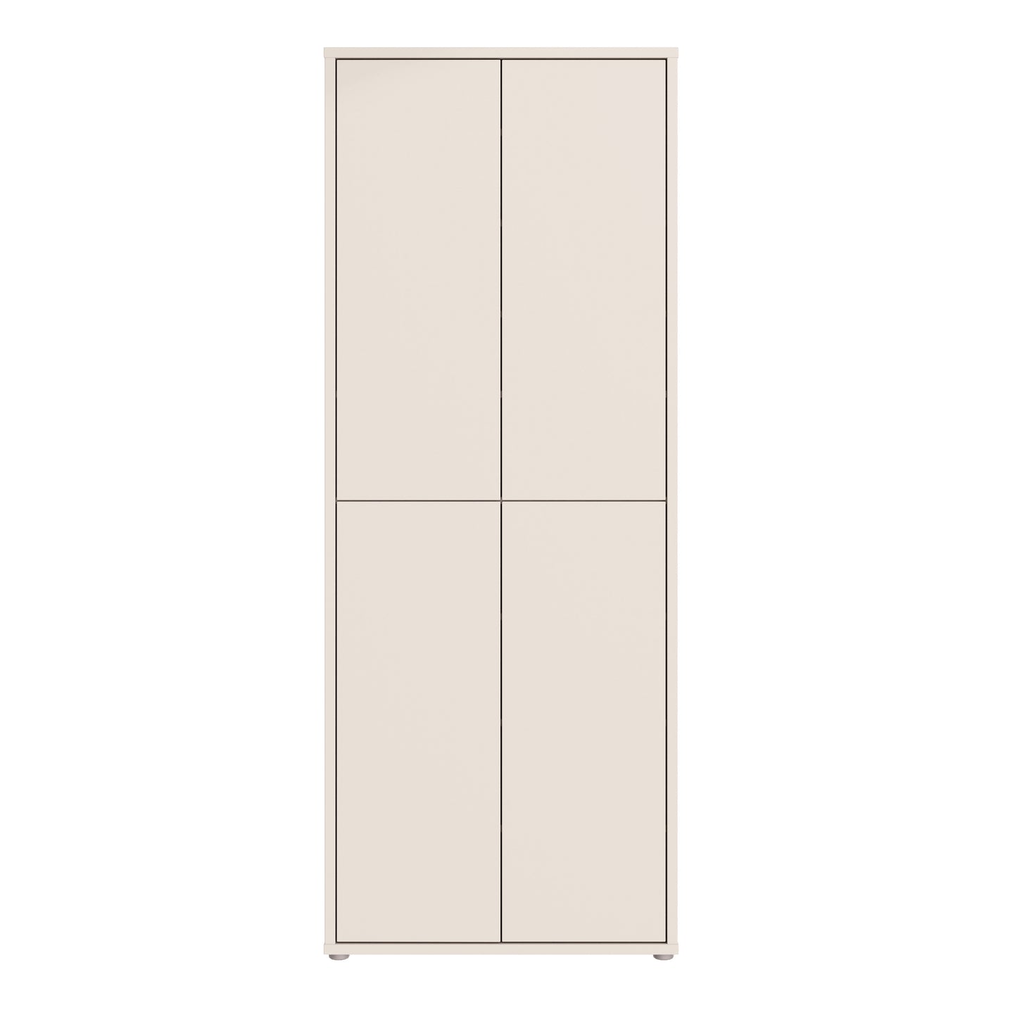 Alice Springs Tall Shoe Cabinet with 4 Doors Push-to-Open in Sand