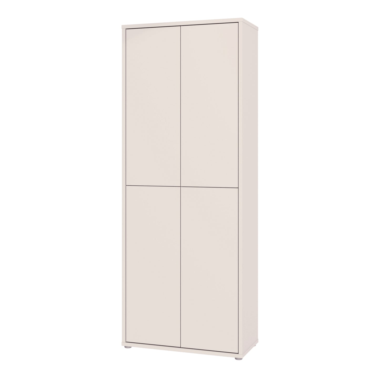 Alice Springs Tall Shoe Cabinet with 4 Doors Push-to-Open in Sand