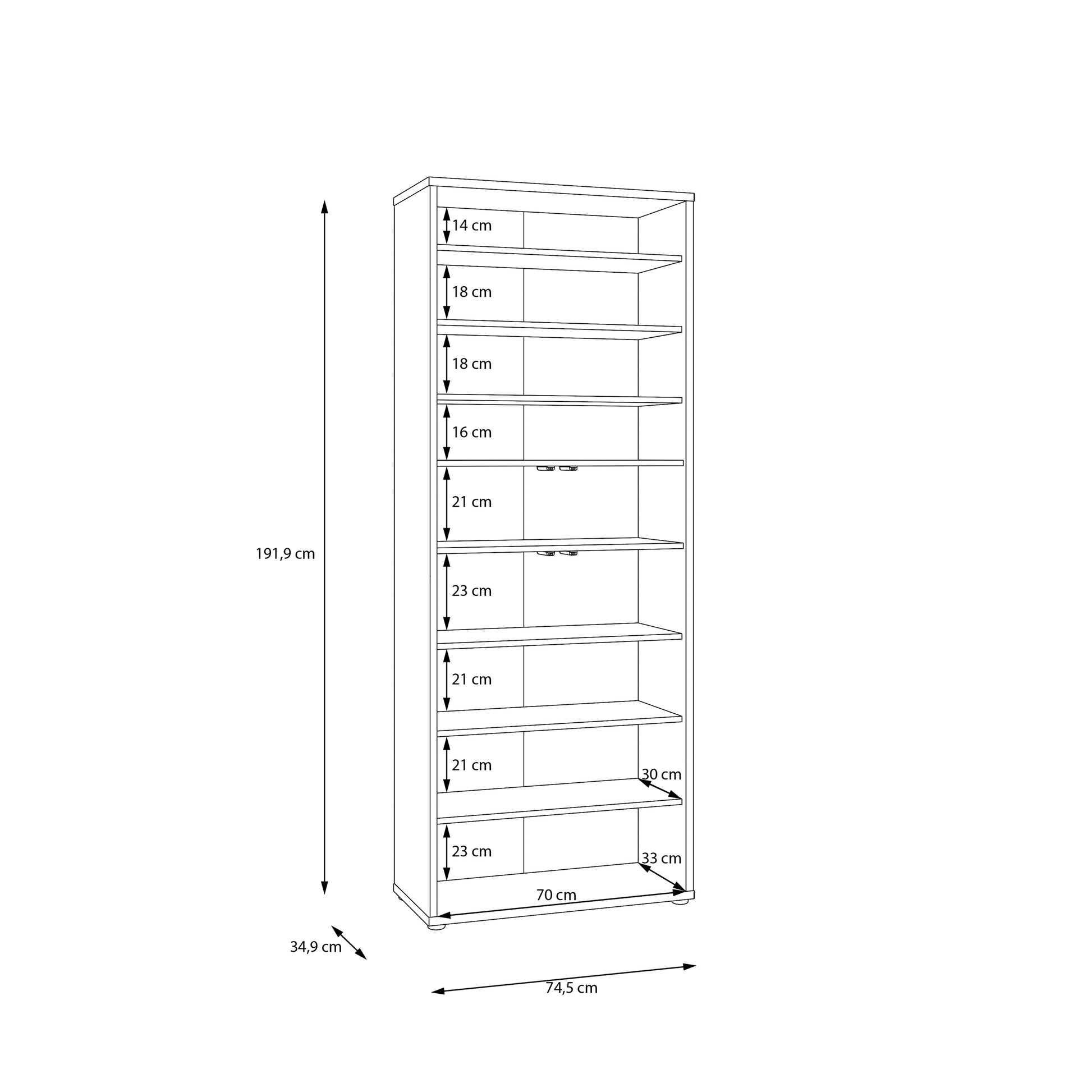 Alice Springs Tall Shoe Cabinet with 4 Doors Push-to-Open in Taupe