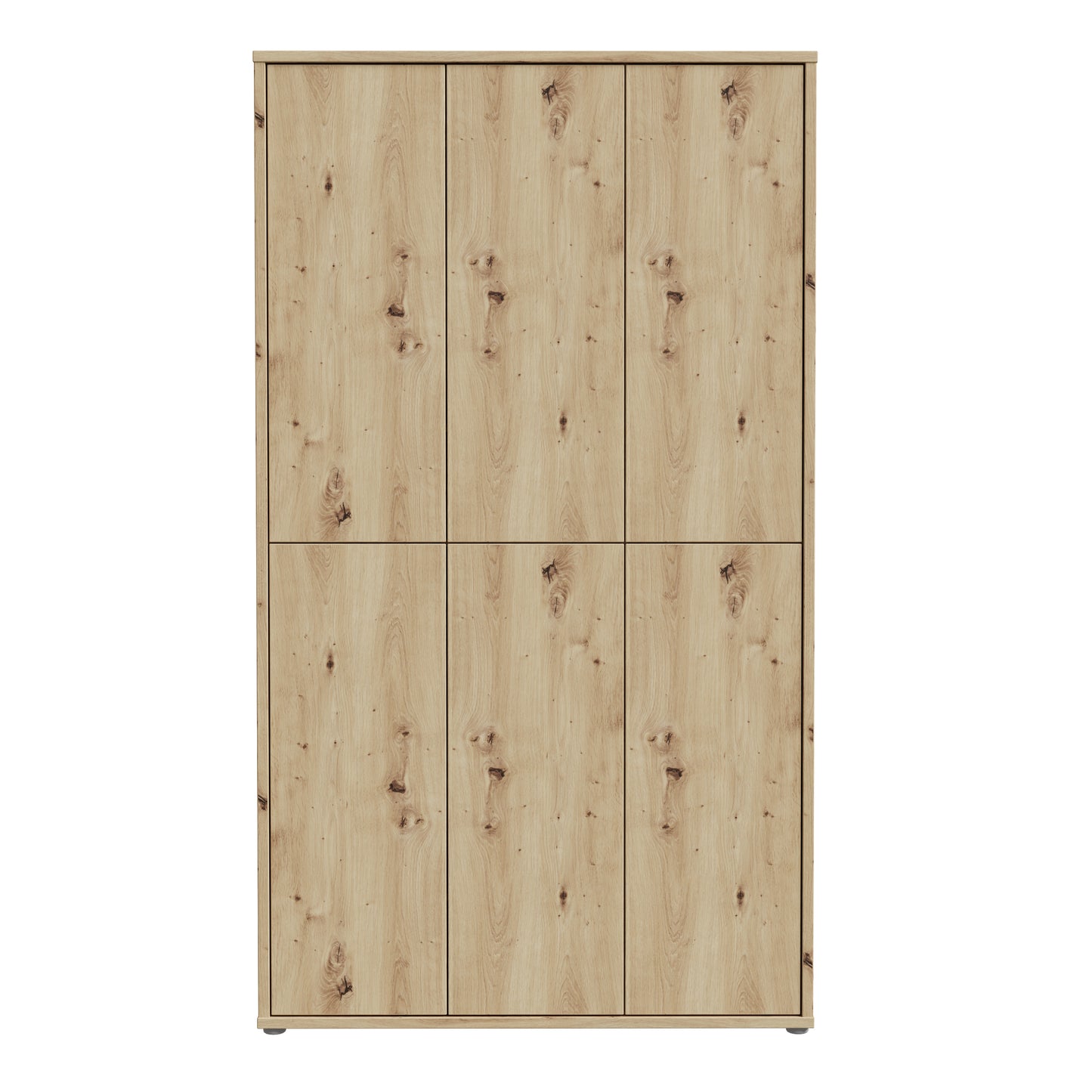 Alice Springs Shoe Cabinet with 6 Doors Push-to-Open in Artisan Oak