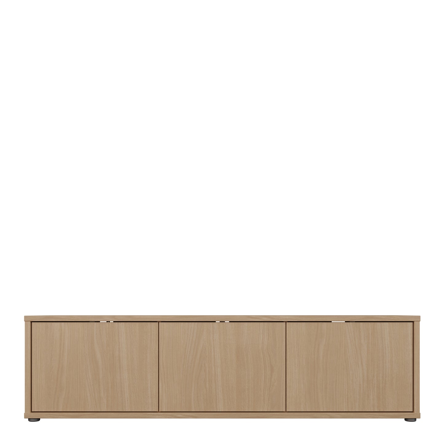 Alice Springs Wide TV Cabinet with 3 Doors Push-to-Open in Elegancia Oak