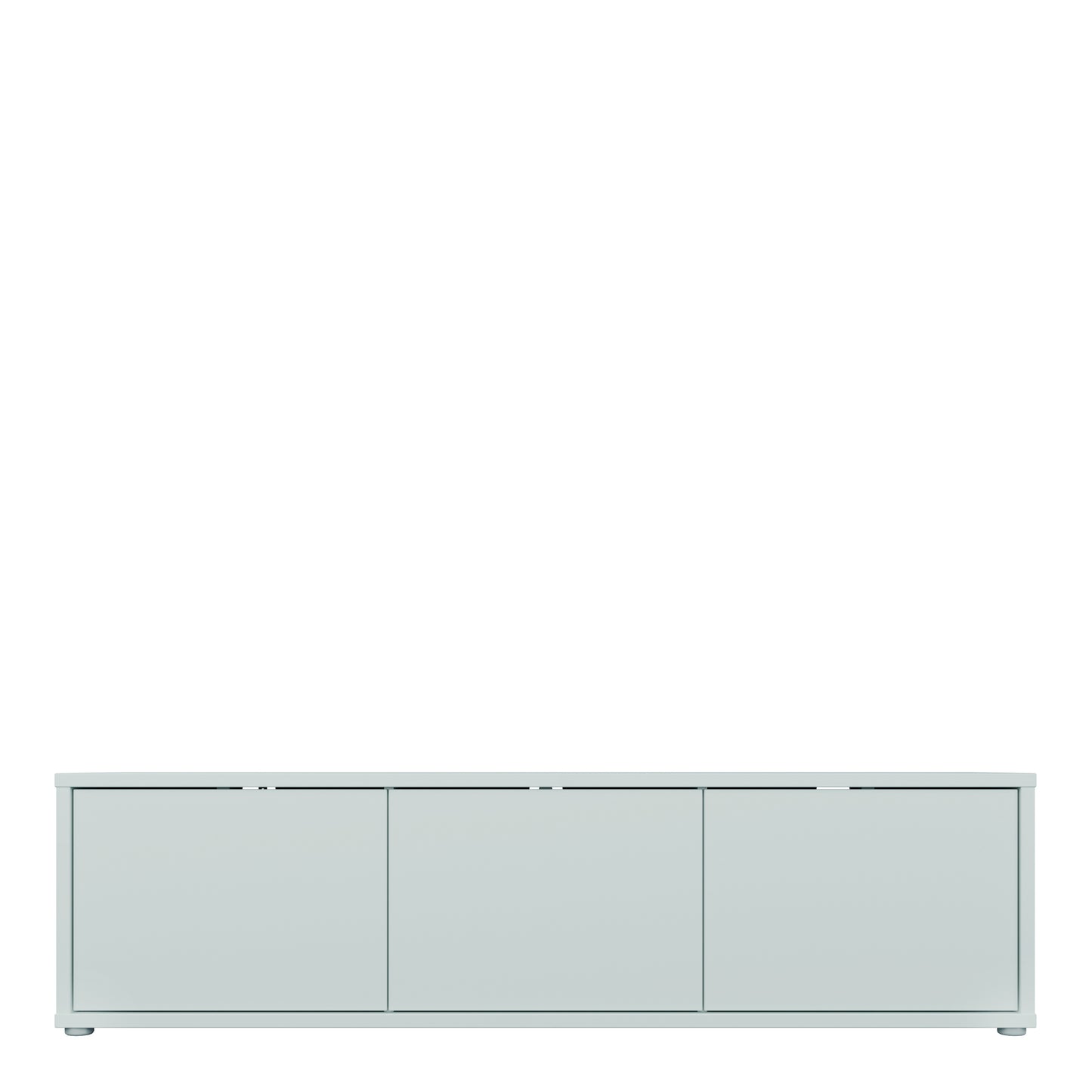 Alice Springs Wide TV Cabinet with 3 Doors Push-to-Open in Light Grey