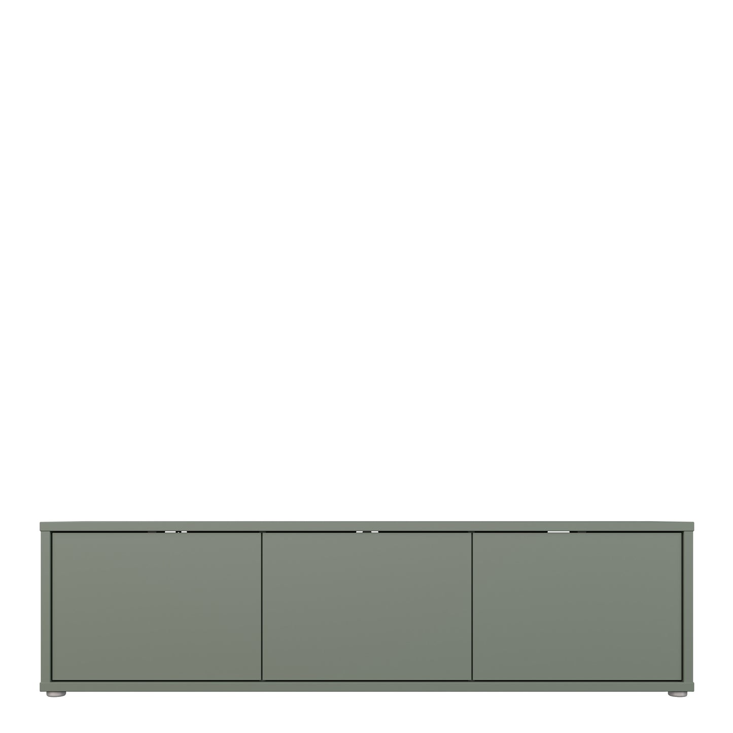 Alice Springs Wide TV Cabinet with 3 Doors Push-to-Open in Sage Green