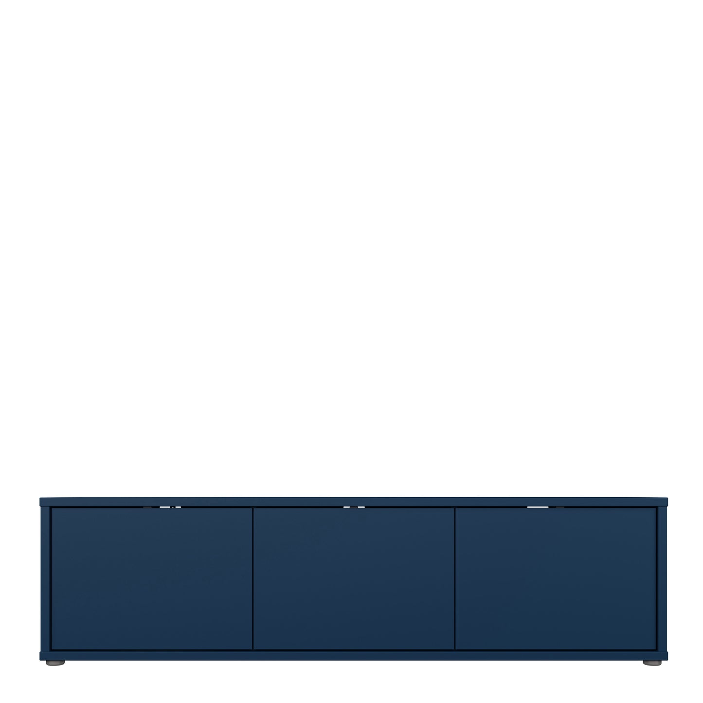 Alice Springs Wide TV Cabinet with 3 Doors Push-to-Open in Night Blue