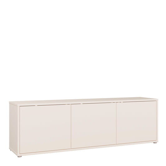Alice Springs Large TV Cabinet with 3 Doors Push-to-Open in Sand