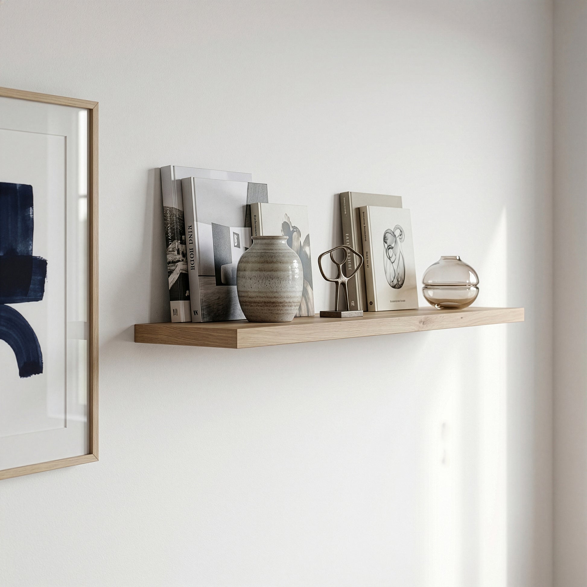 Corona 140cm Wall Shelf in Artisan Oak