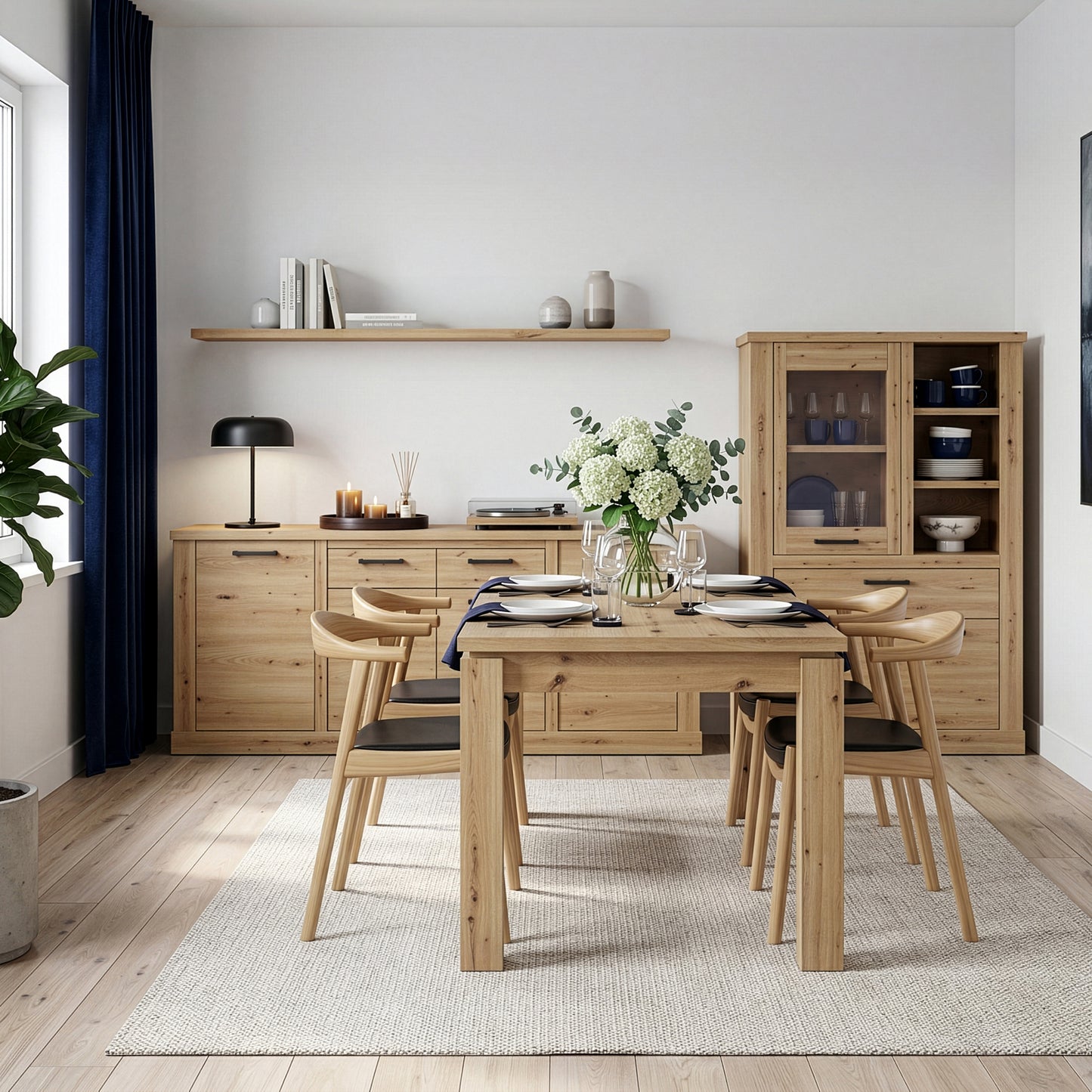 Corona Display Cabinet in Artisan Oak