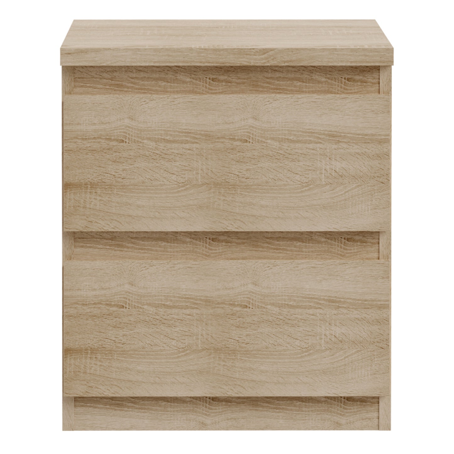 Edmore 2 Drawer Bedside Table in Sonoma Oak