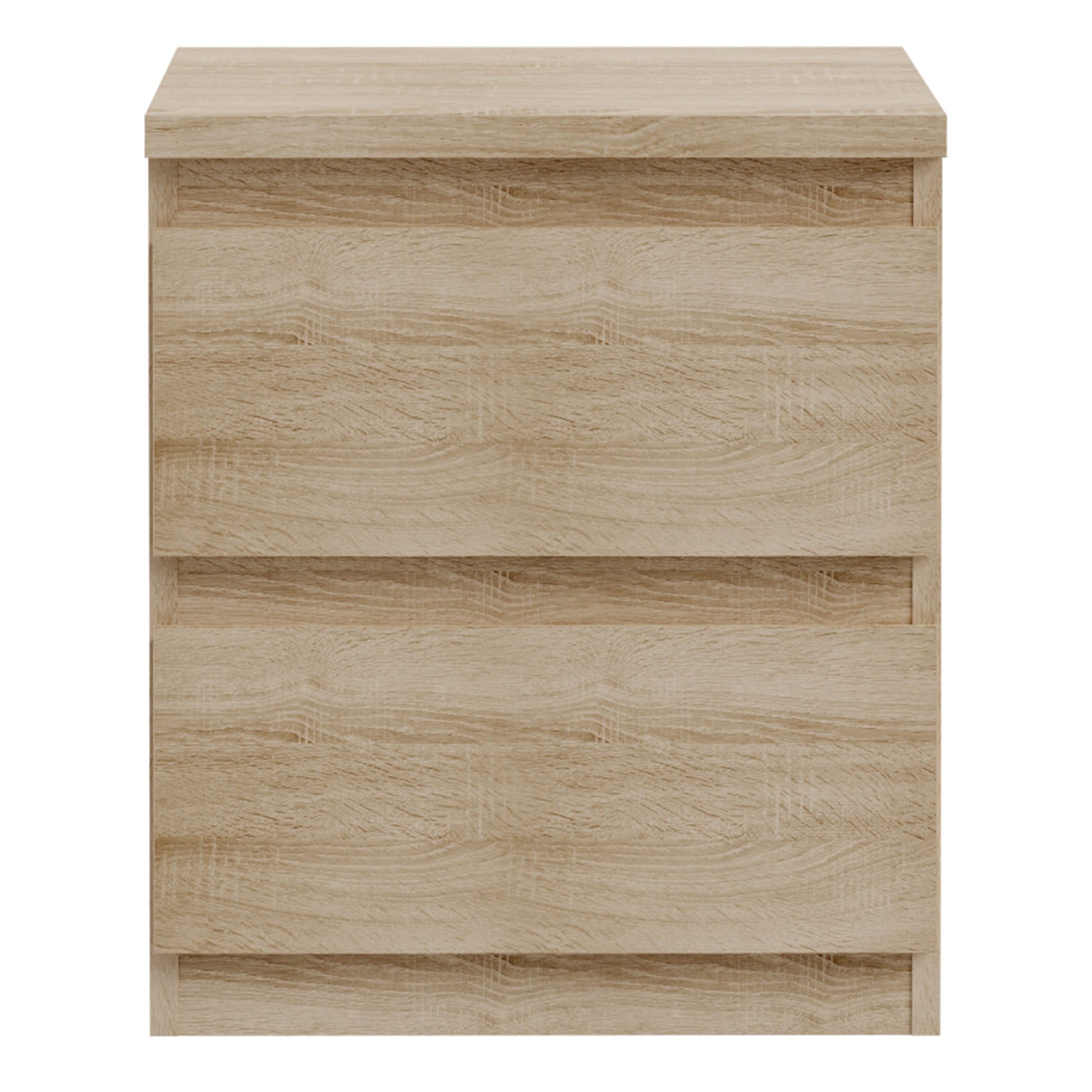 Edmore 2 Drawer Bedside Table in Sonoma Oak