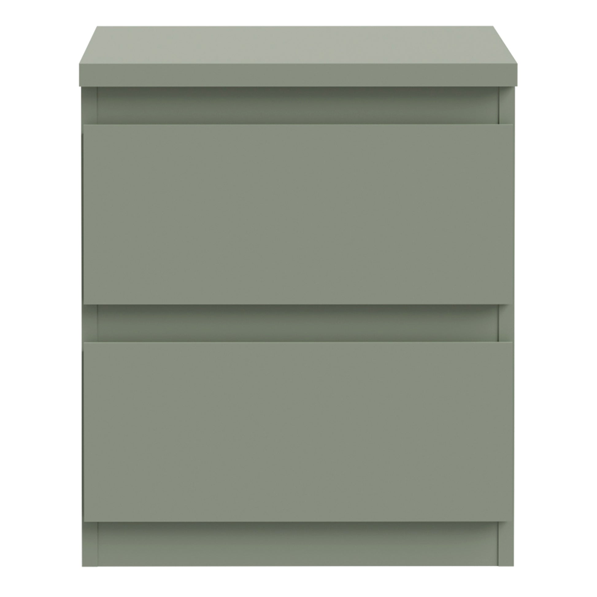 Edmore 2 Drawer Bedside Table in Sage Green