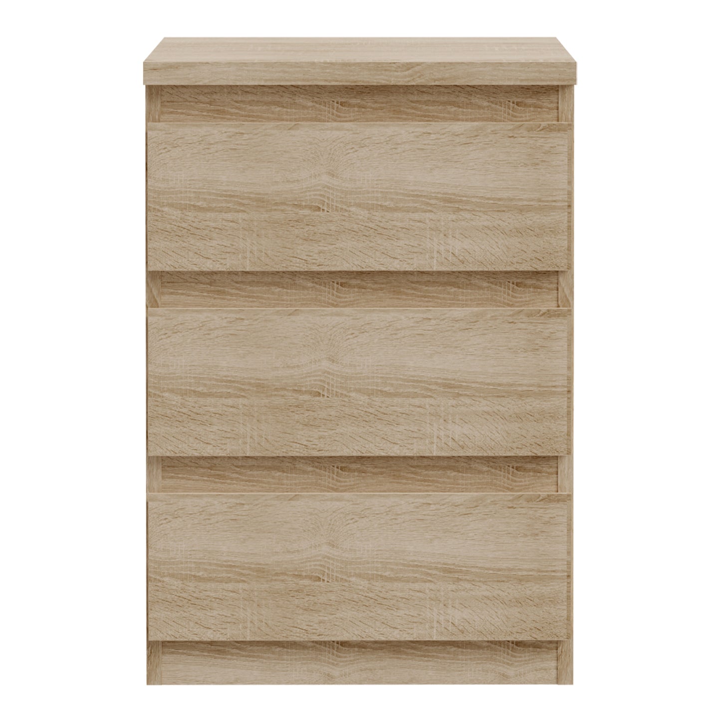 Edmore 3 Drawer Bedside Chest in Sonoma Oak