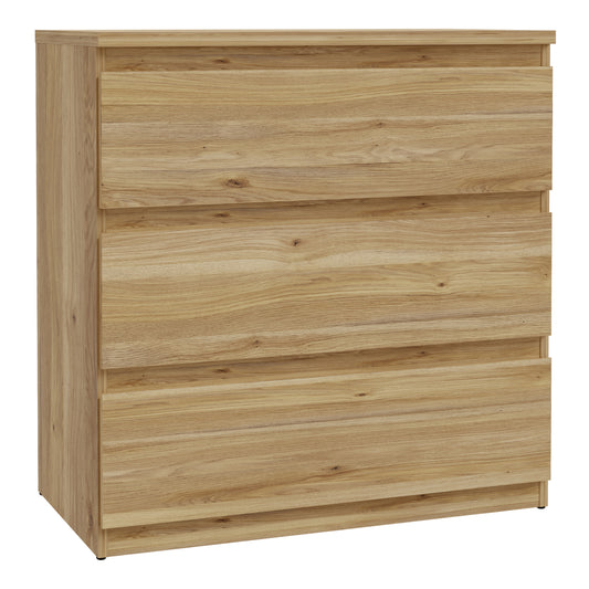 Edmore 3 Drawer Chest in Mauvella Oak