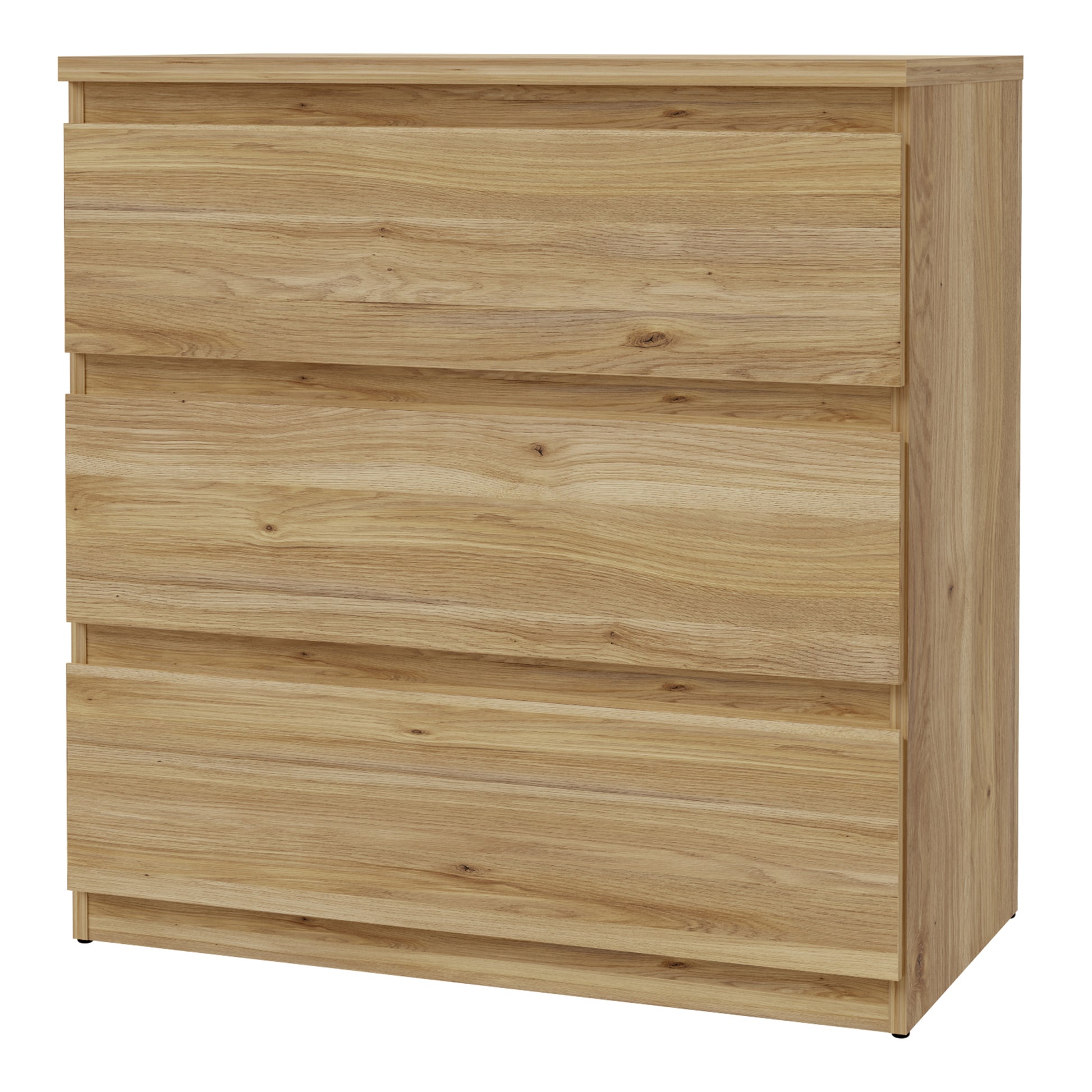 Edmore 3 Drawer Chest in Mauvella Oak