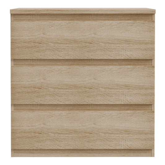 Edmore 3 Drawer Chest in Sonoma Oak