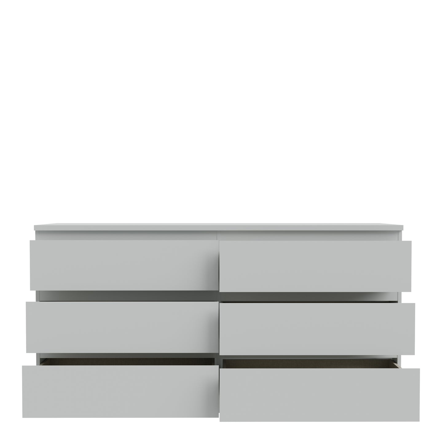 Edmore 6 Drawer Wide Chest in Light Grey