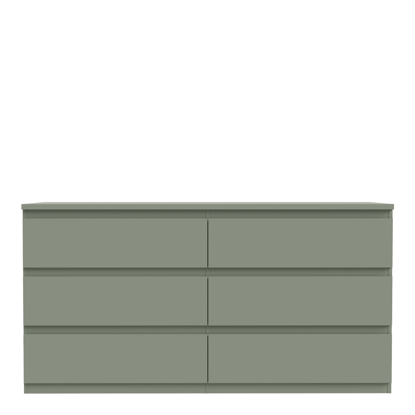 Edmore 6 Drawer Wide Chest in Sage Green