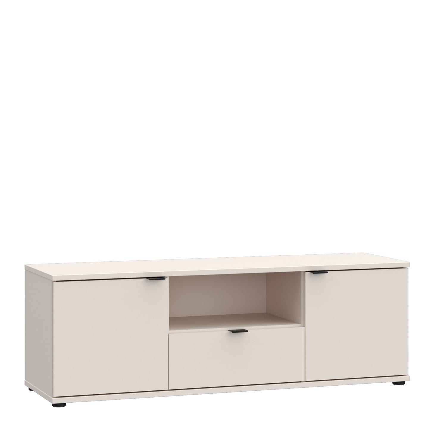 Ganymede TV Unit with Open Shelf, Drawer & 2 Doors in Sand