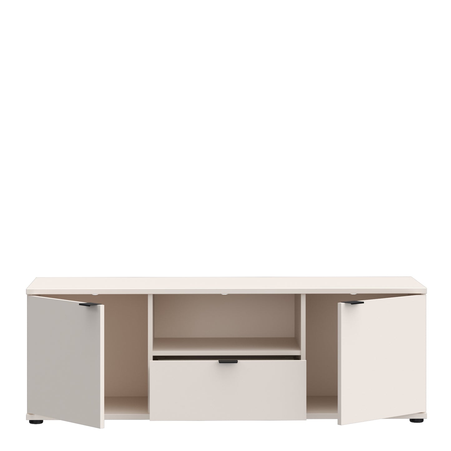 Ganymede TV Unit with Open Shelf, Drawer & 2 Doors in Sand