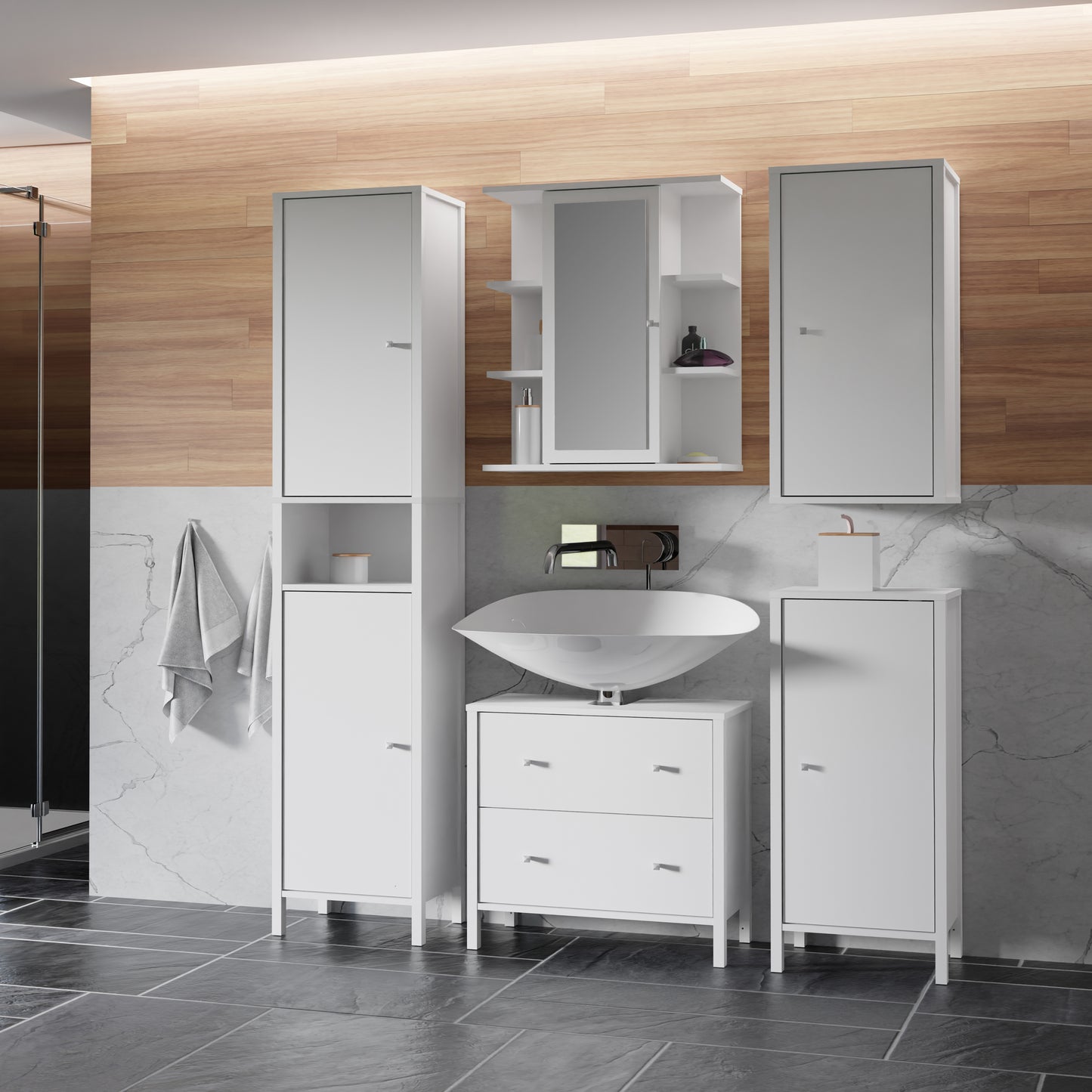 Ipsarion 5 Piece Bathroom Set