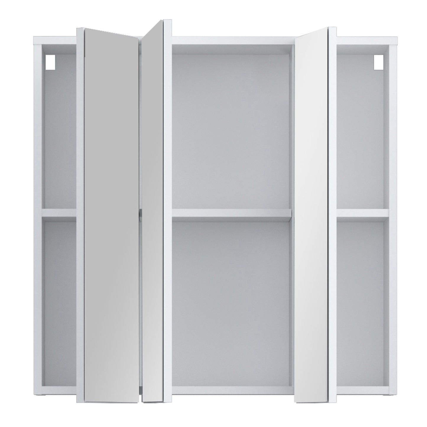 Lokko Hanging Cupboard with 3 Mirror Doors in White