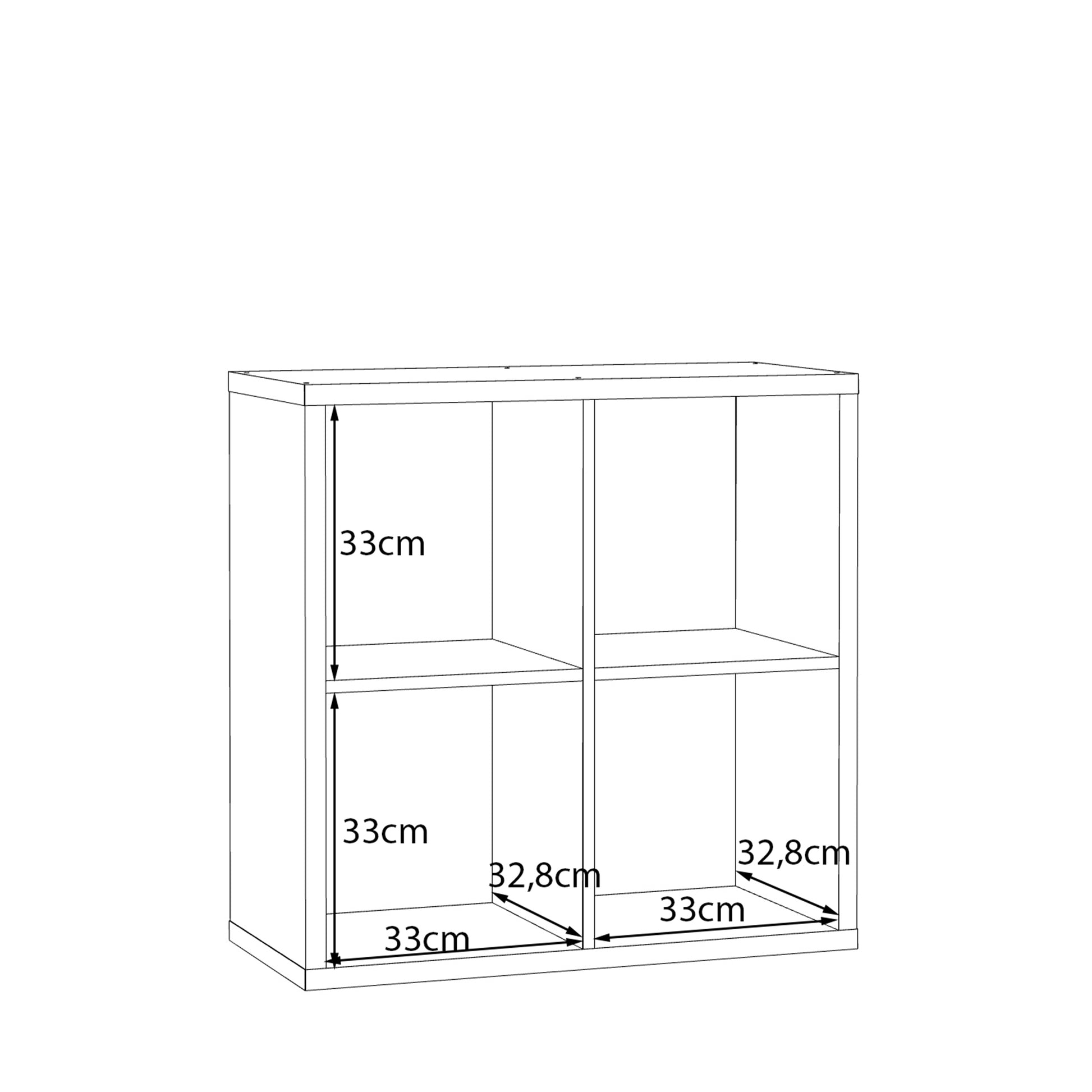 Mauro 2x2 Storage Unit in Elegancia Oak