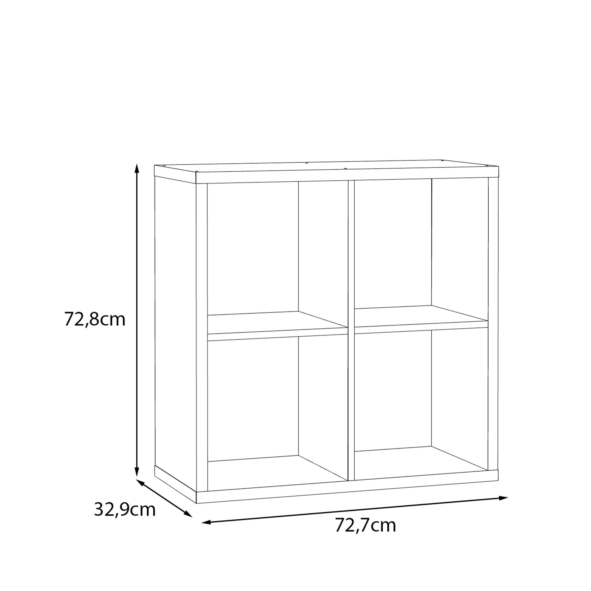 Mauro 2x2 Storage Unit in Sage Green
