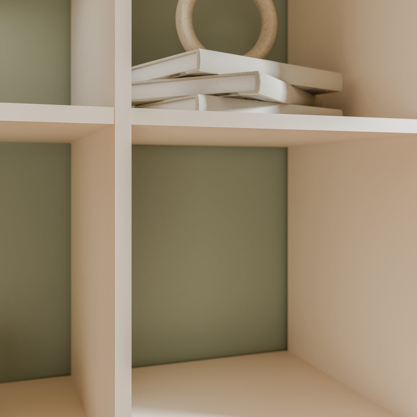 Mauro 3x3 Storage Unit in Sand