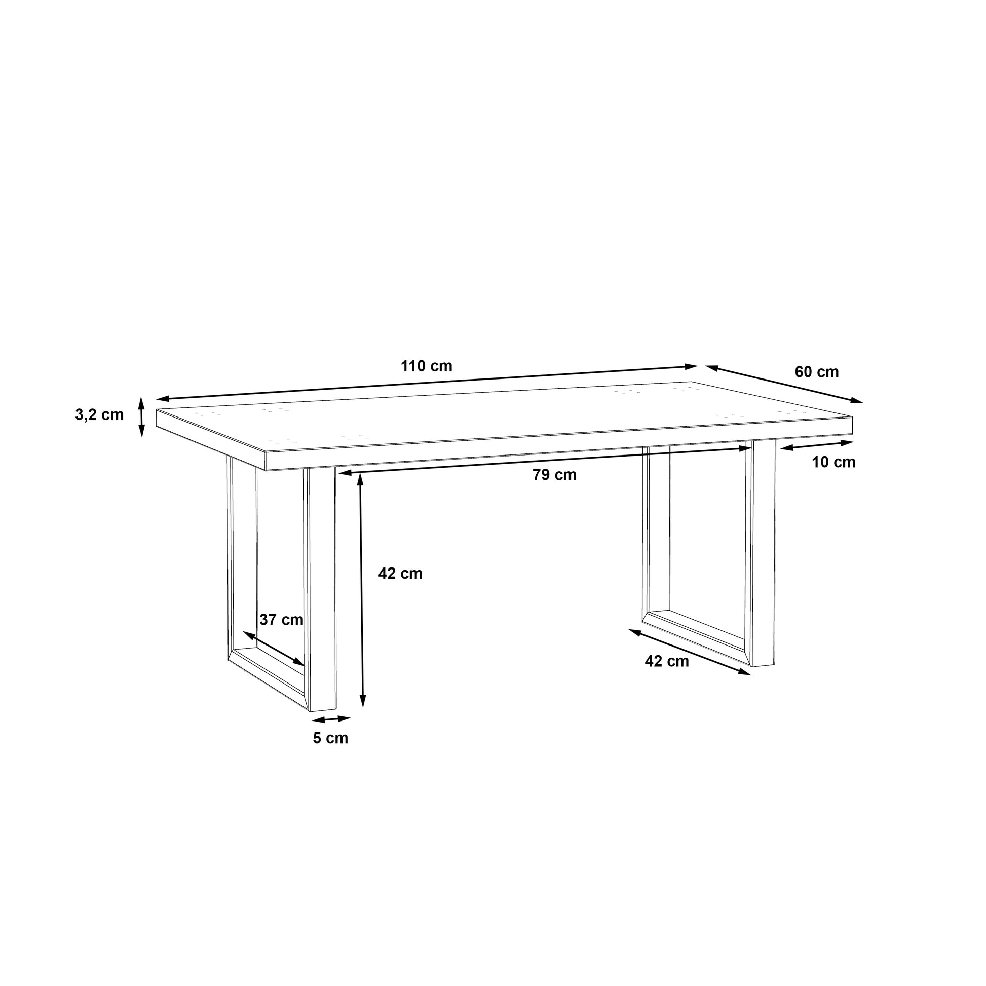 Atlantic Coffee Table in Artisan Oak