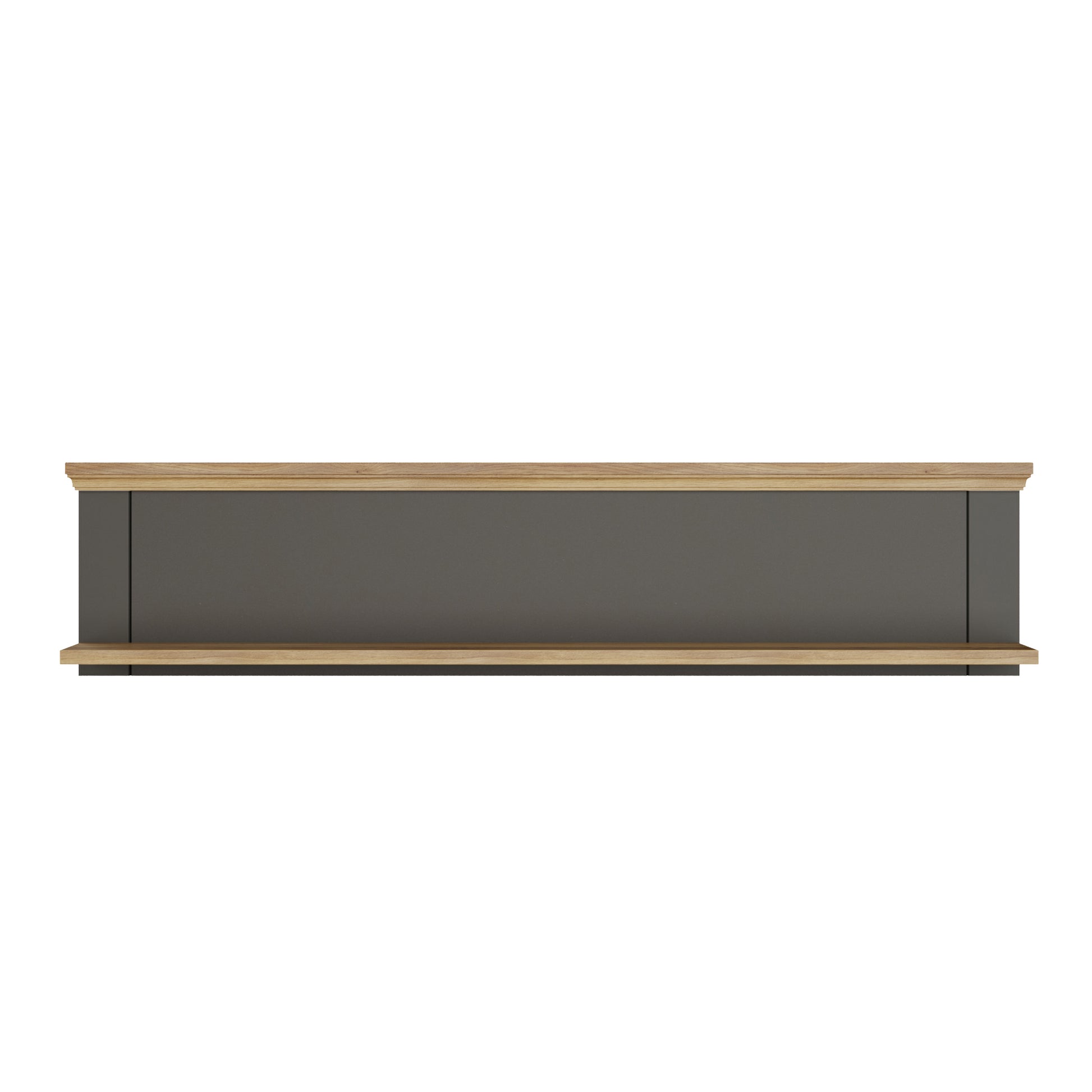 Pontypool Wall Shelf in Grey and Mauvella Oak