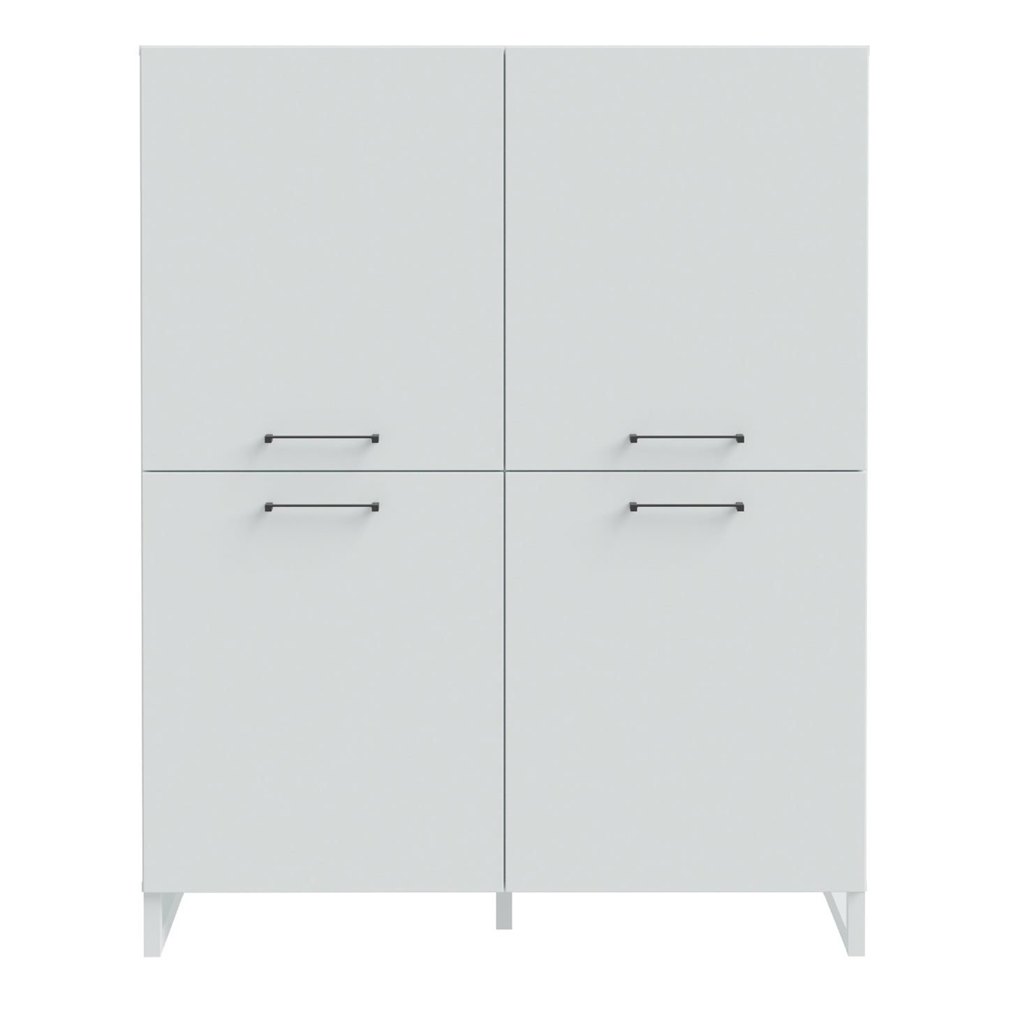 Sali 4 Door Highboard in Light Grey