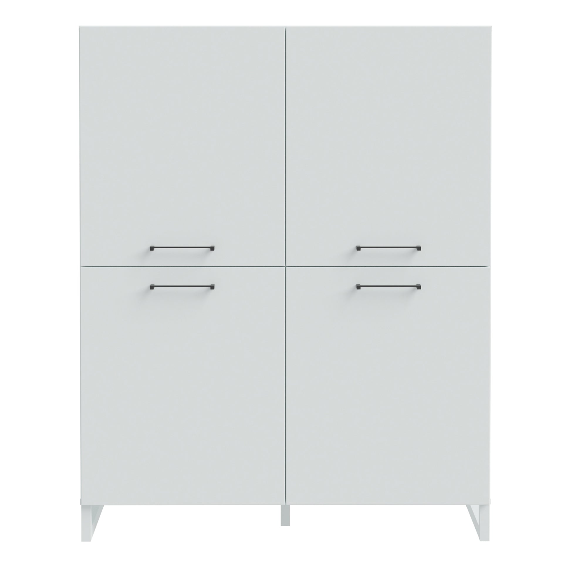 Sali 4 Door Highboard in Light Grey