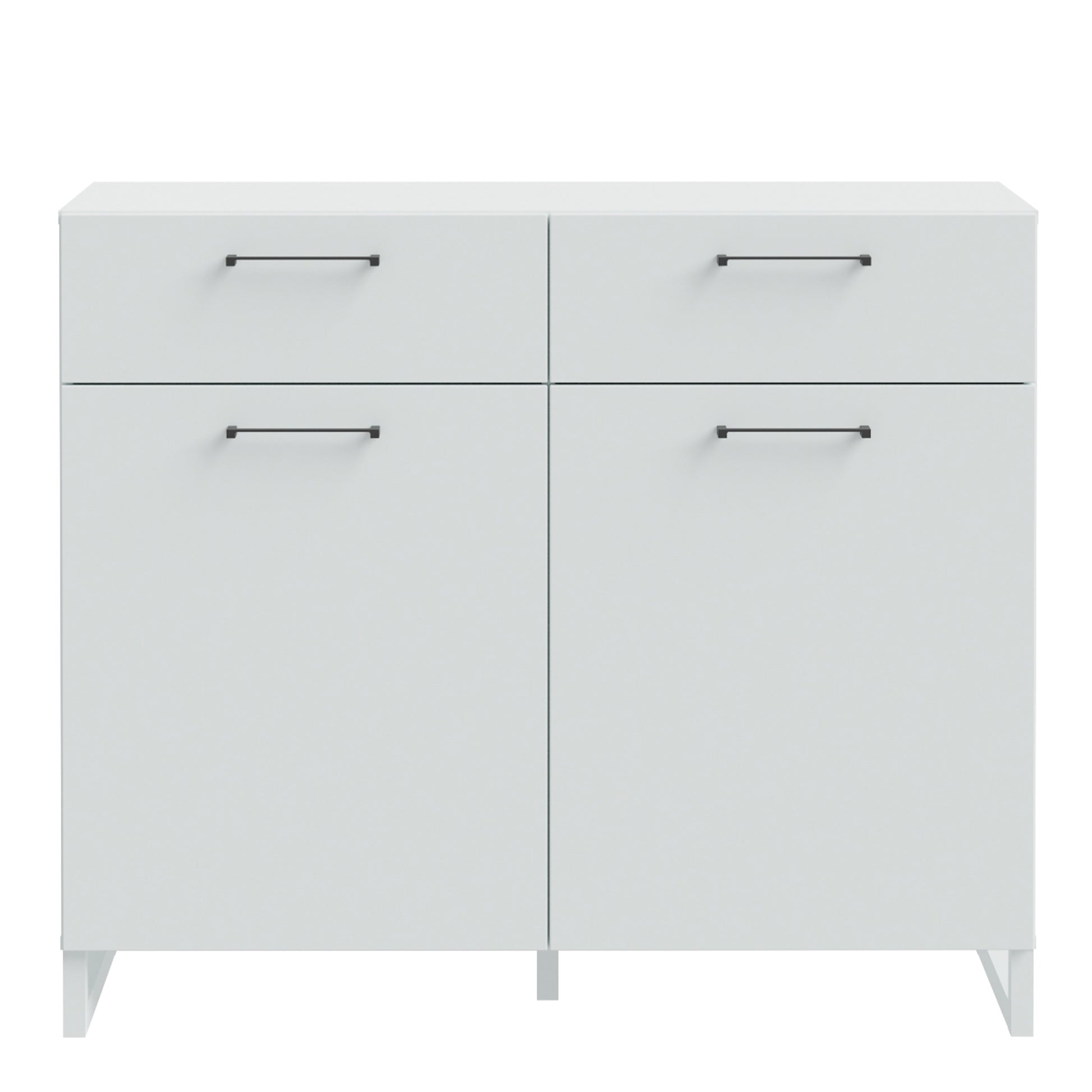 Sali 2 Door 2 Drawer Chest in Light Grey