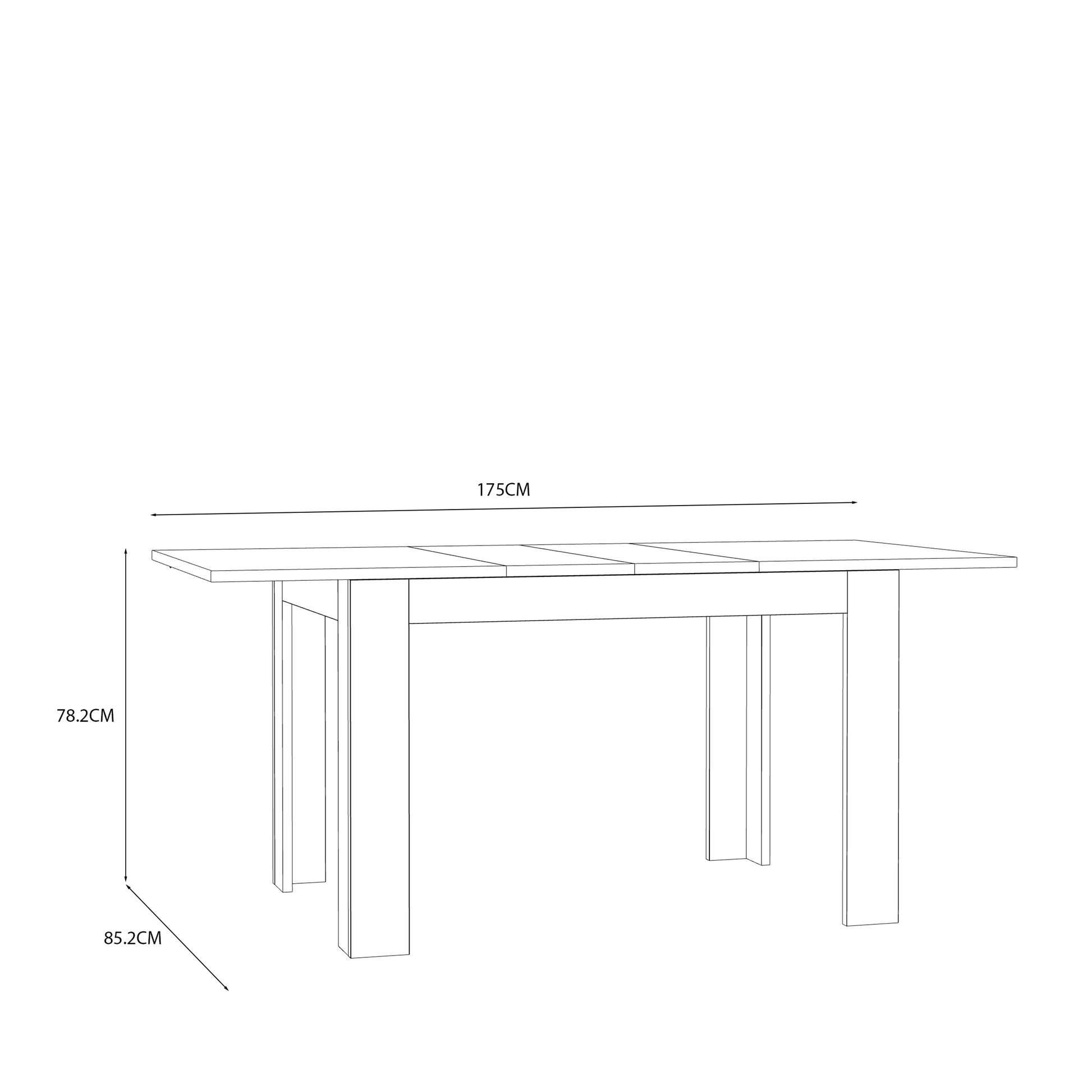 Grafton Extending Dining Table in Oak 120-175cm